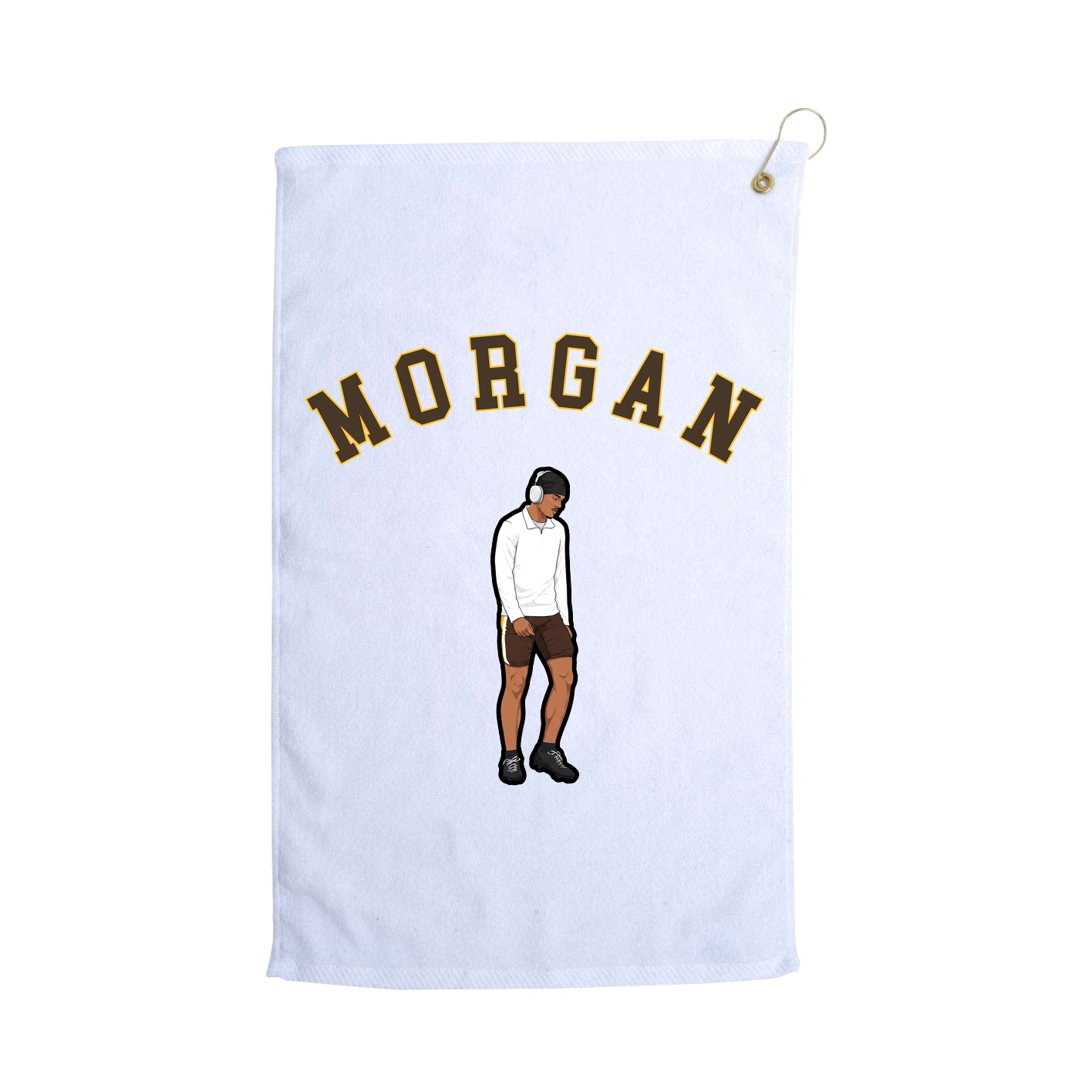 Golf Towel — Shirsey Arch in White