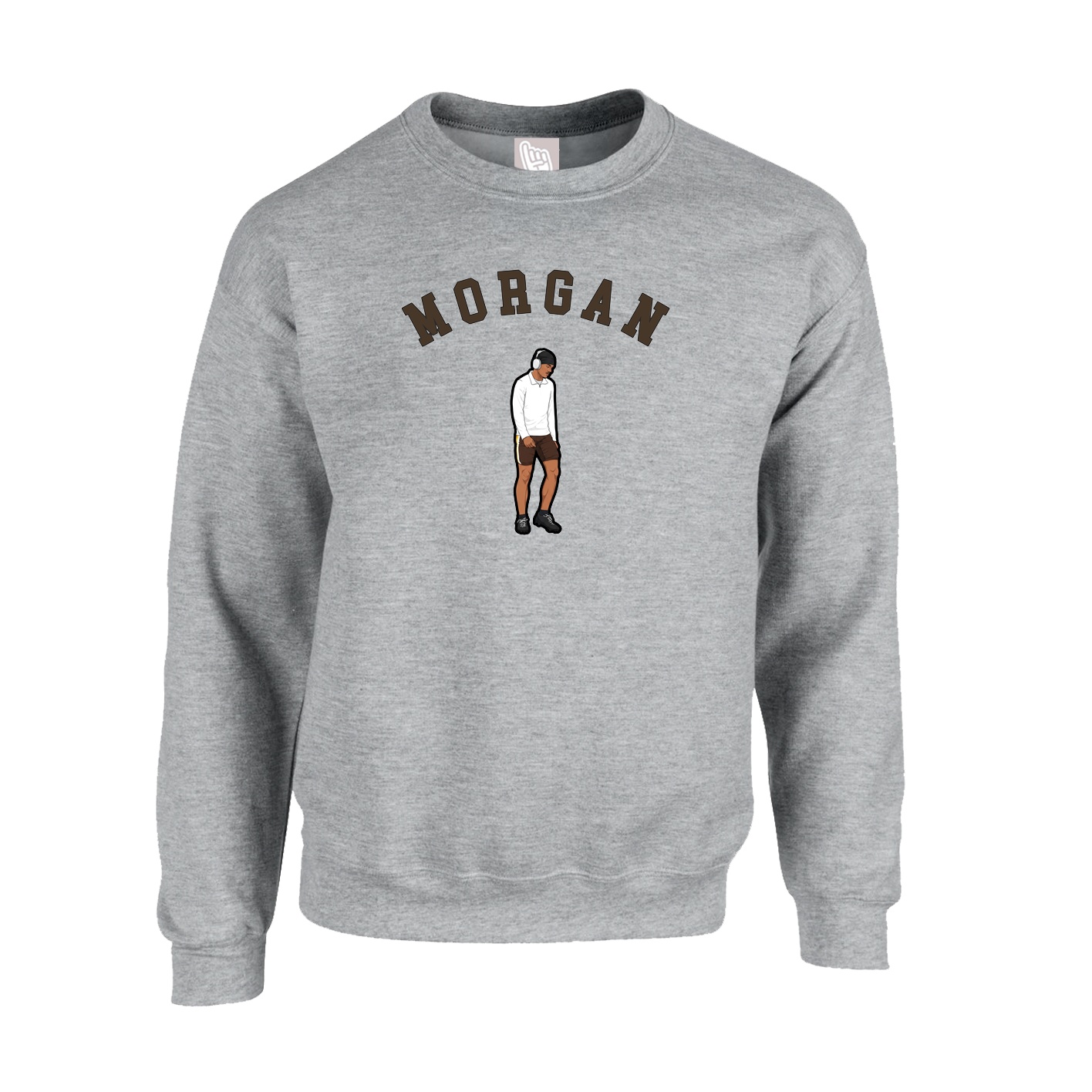 Fleece Crew — Shirsey Arch in Grey