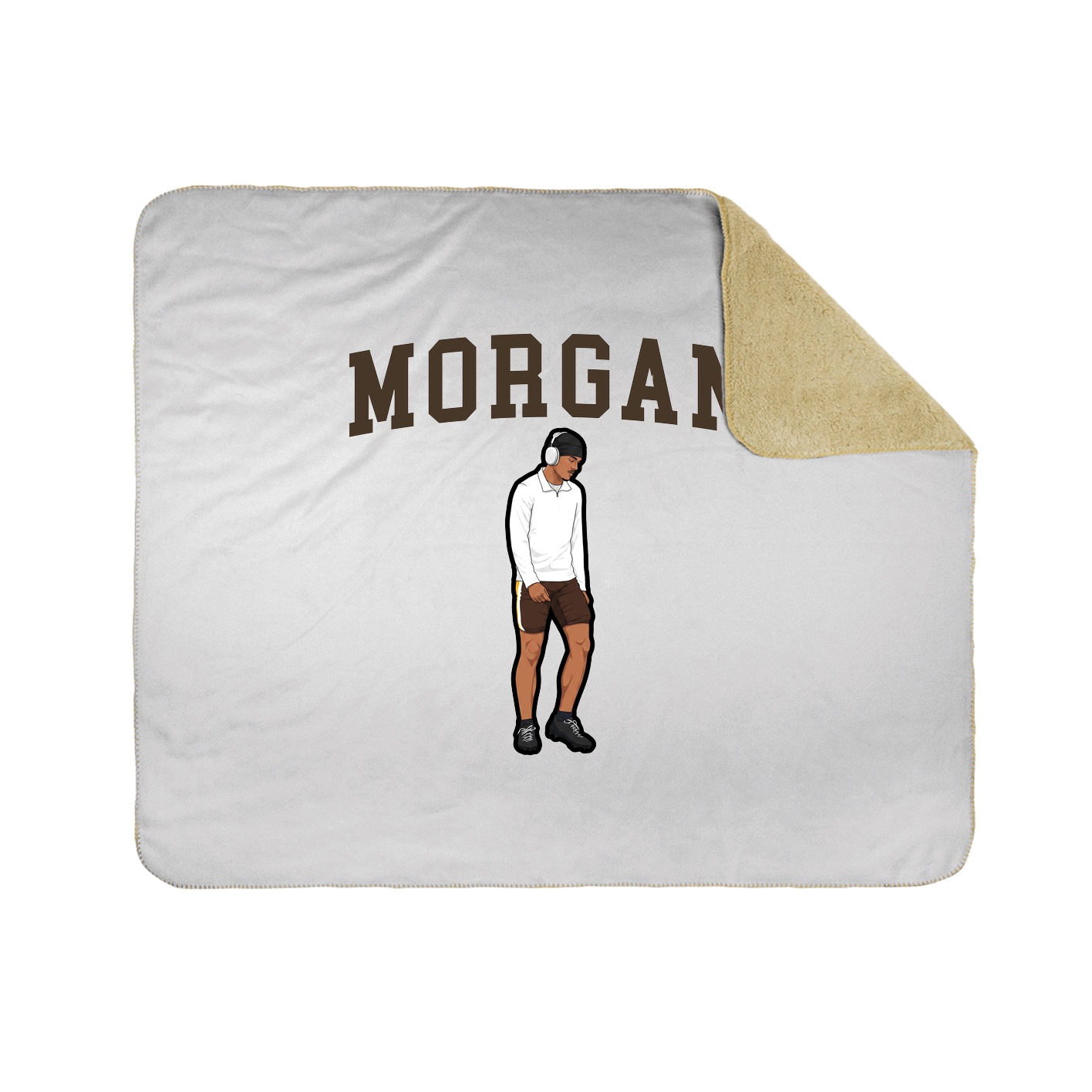 Throw Blanket — Shirsey in White