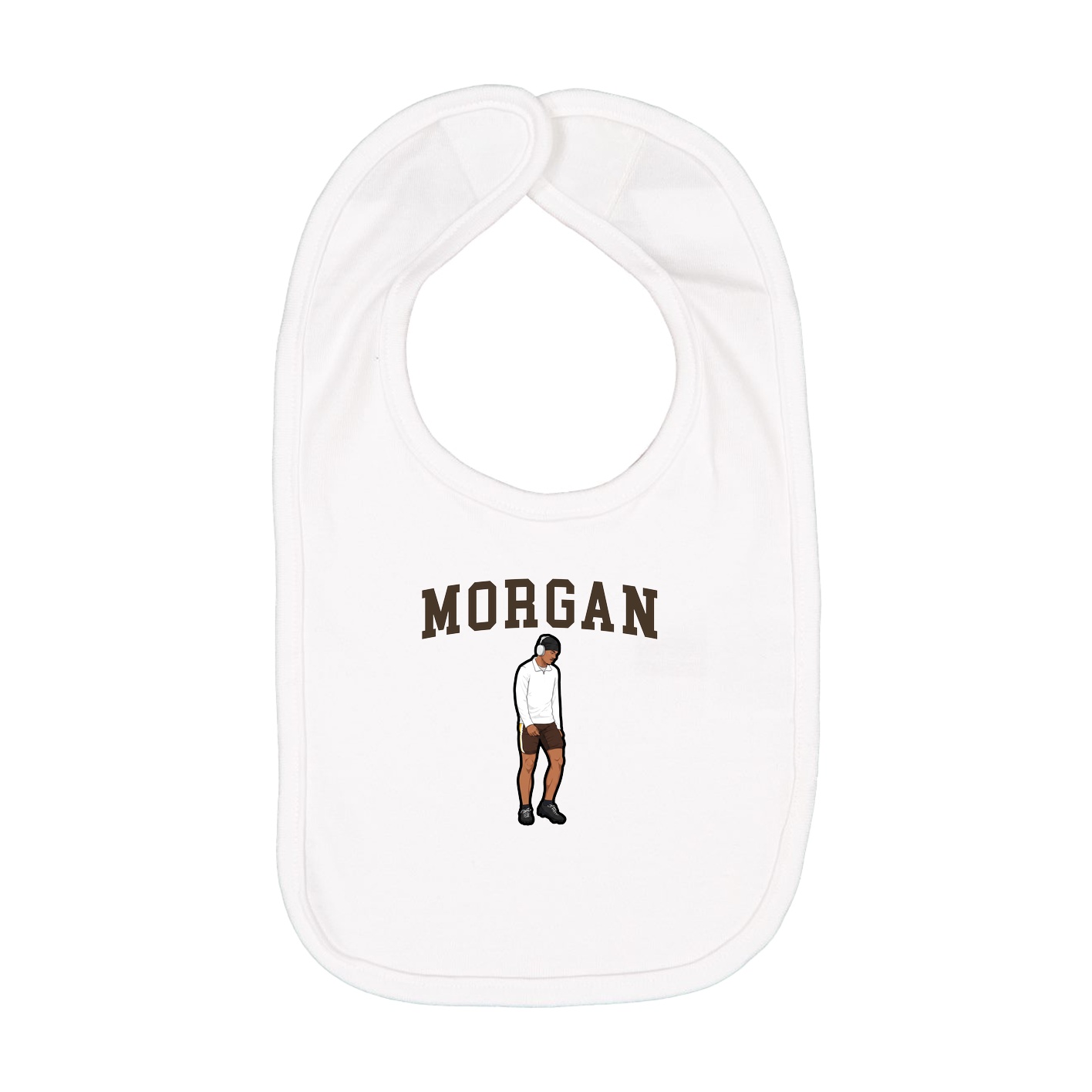 Infant Bib — Shirsey in White