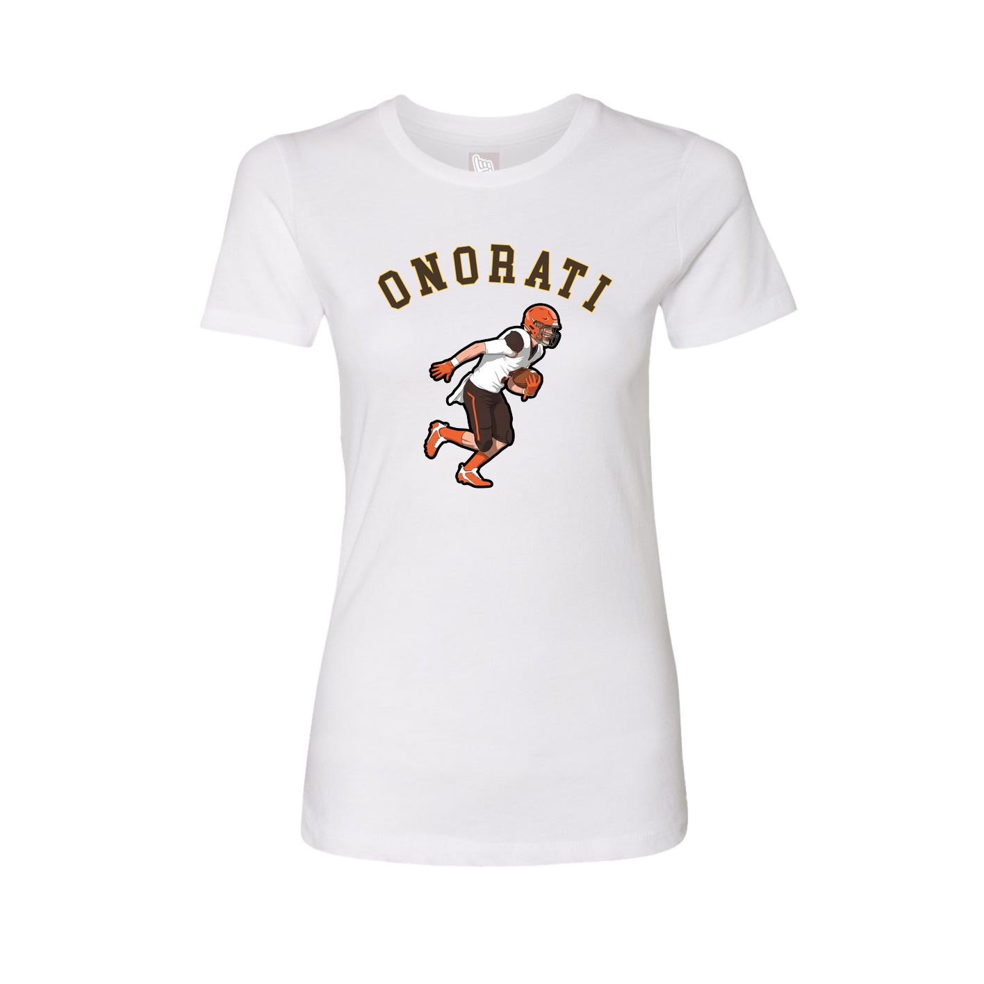 Fitted Women's Tee — Shirsey Arch in White