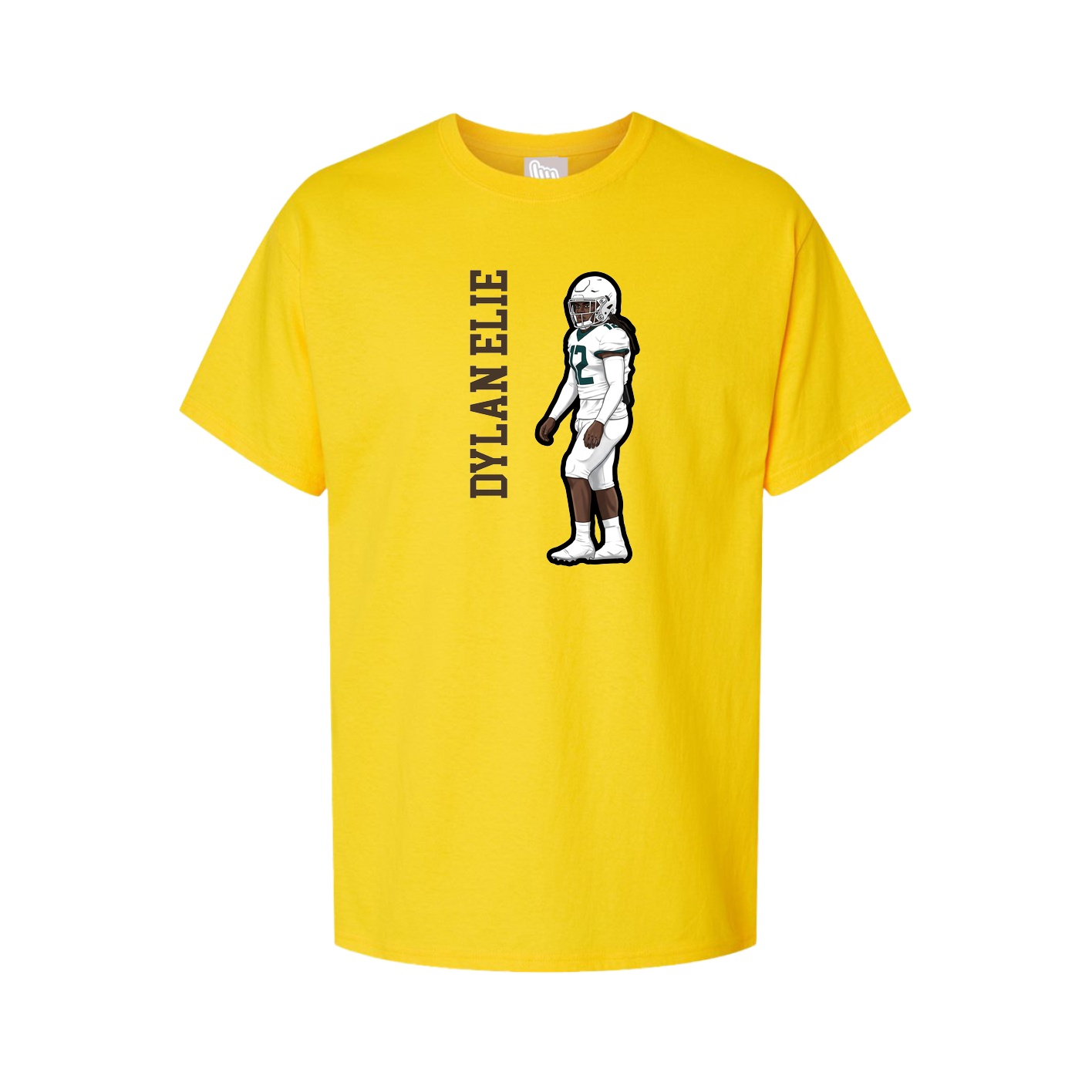 Youth Tee — Name Vertical in Gold