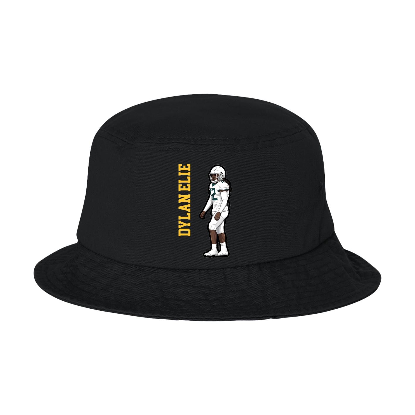 Bucket Cap — Name Vertical in Black