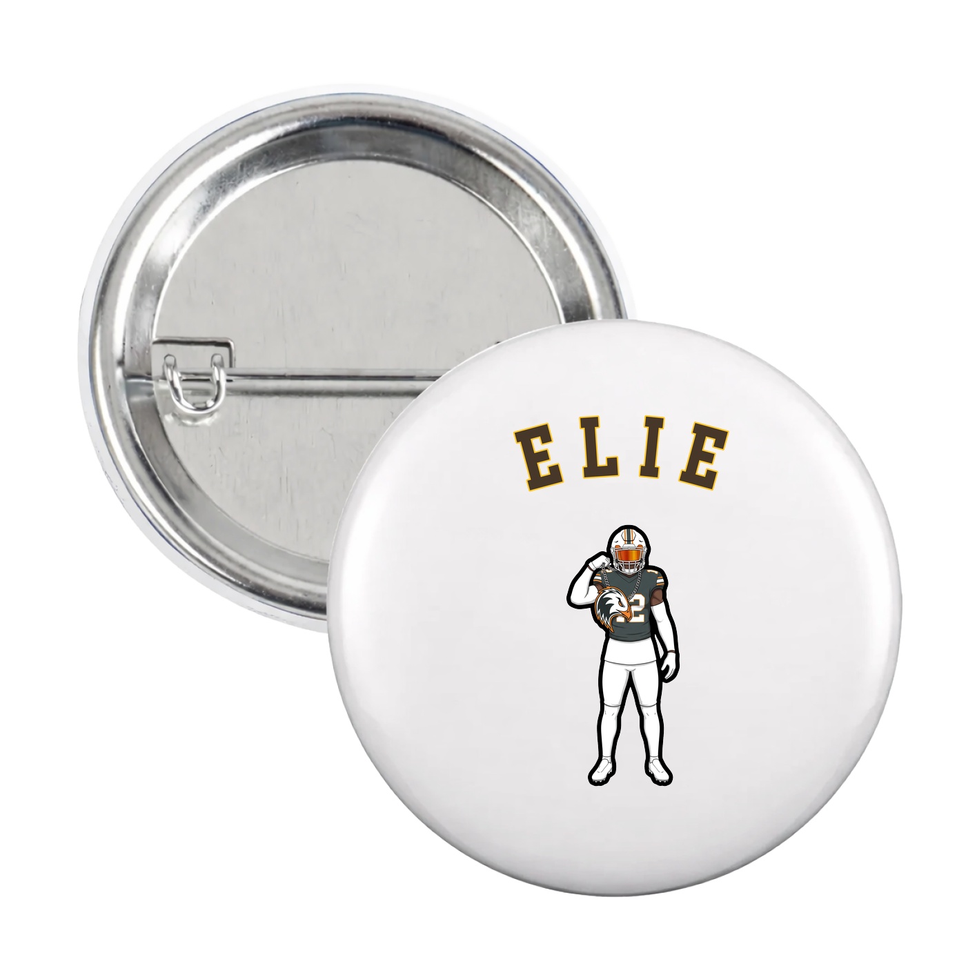 Game Day Button — Shirsey Arch in White