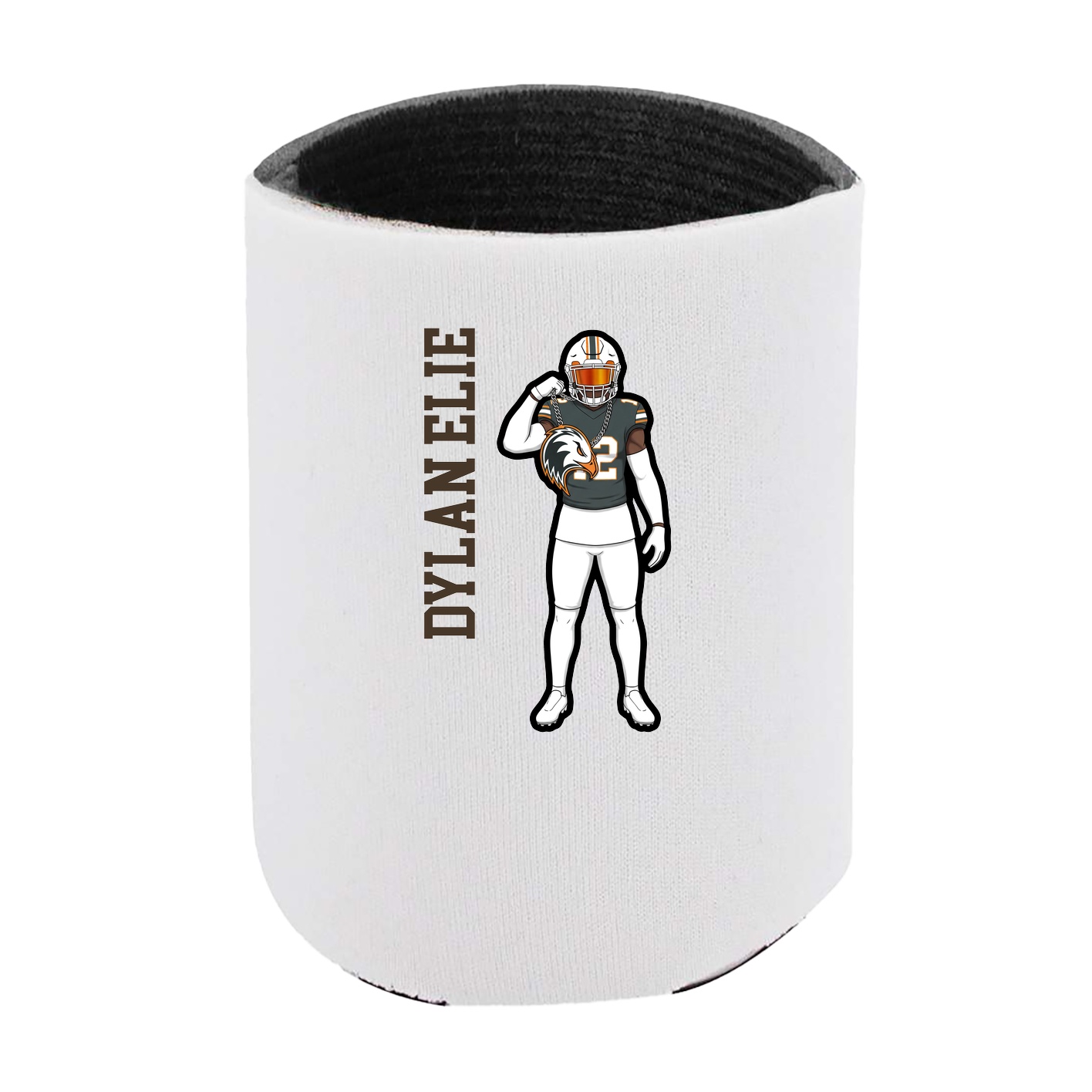 Can Holder — Name Vertical in White
