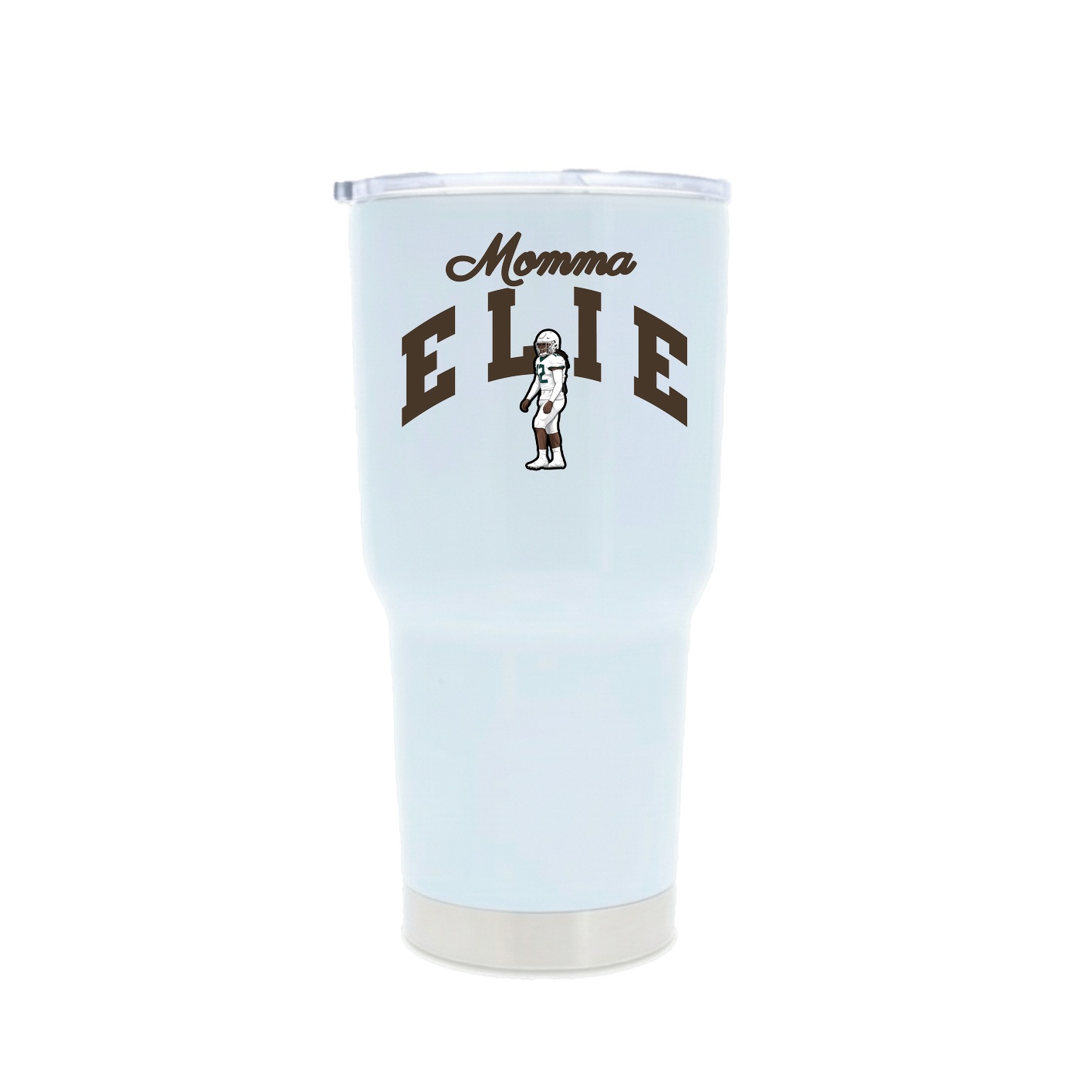 30oz Stainless Steel Tumbler — Mothers Day Arch in White