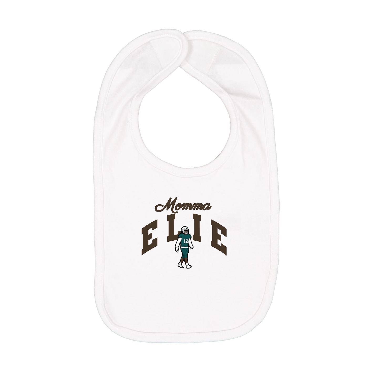 Infant Bib — Mothers Day Arch in White
