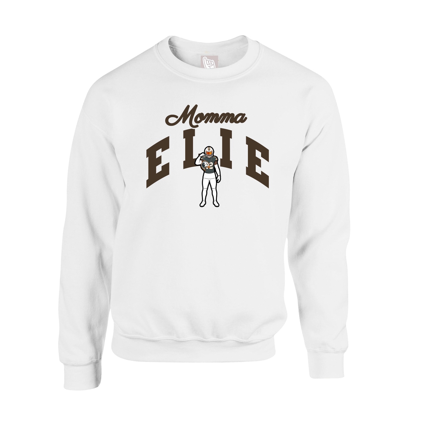 Fleece Crew — Mothers Day Arch in White