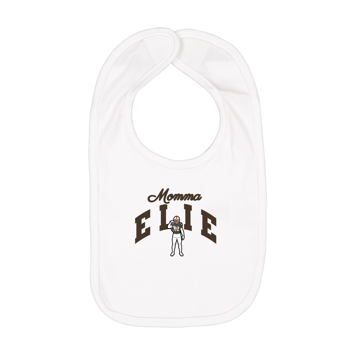 Infant Bib — Mothers Day Arch in White