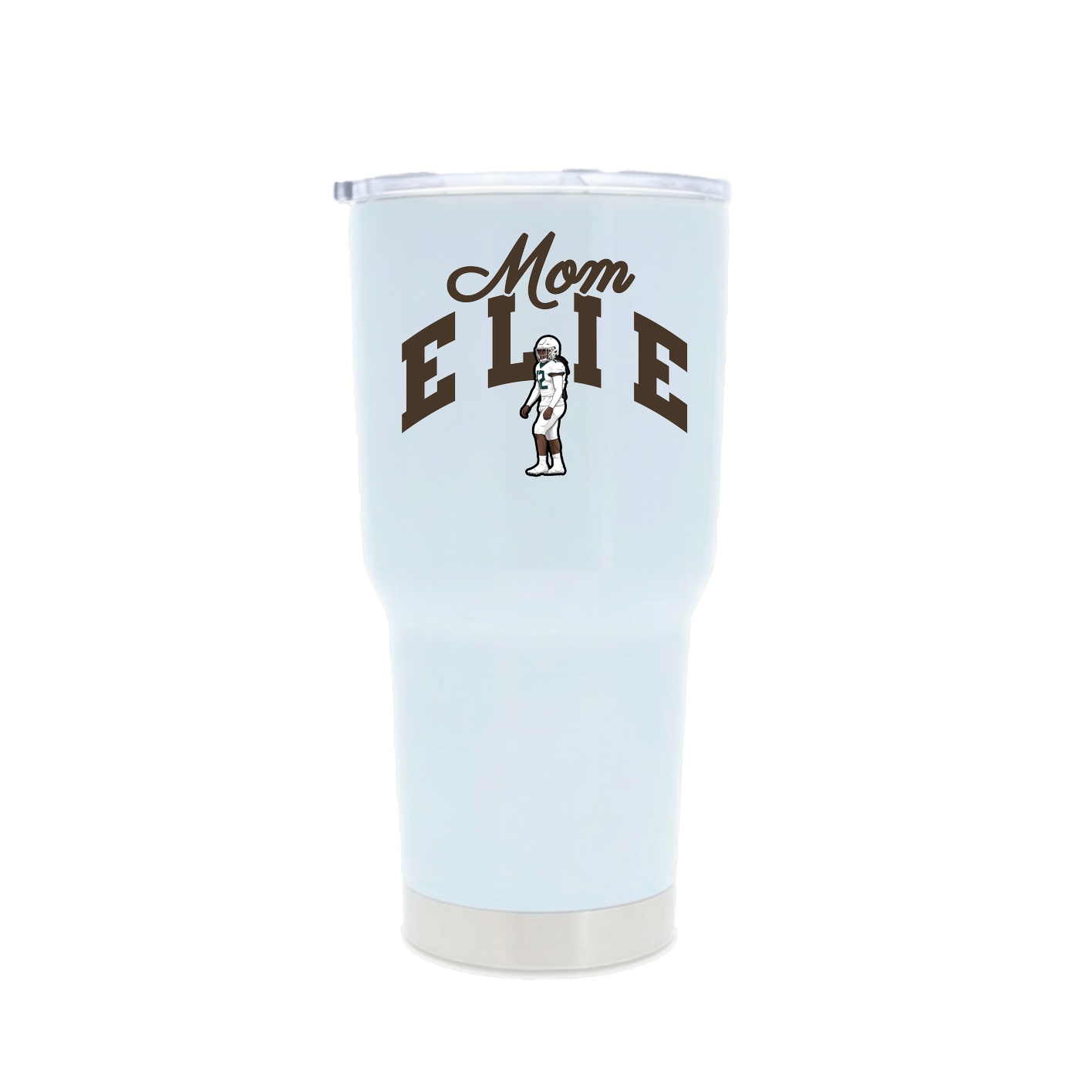 30oz Stainless Steel Tumbler — Mothers Day Arch in White