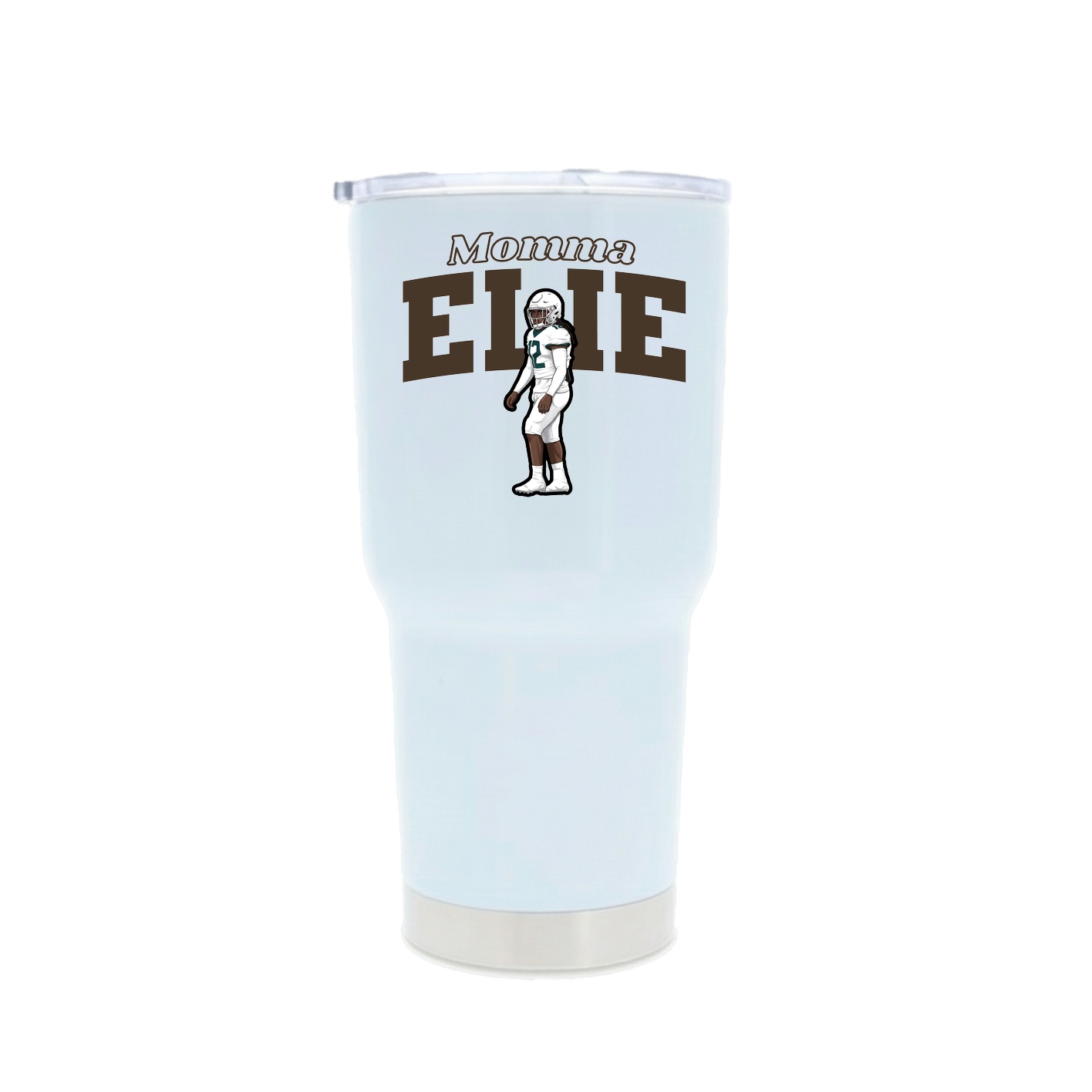 30oz Stainless Steel Tumbler — Mothers Day Block in White