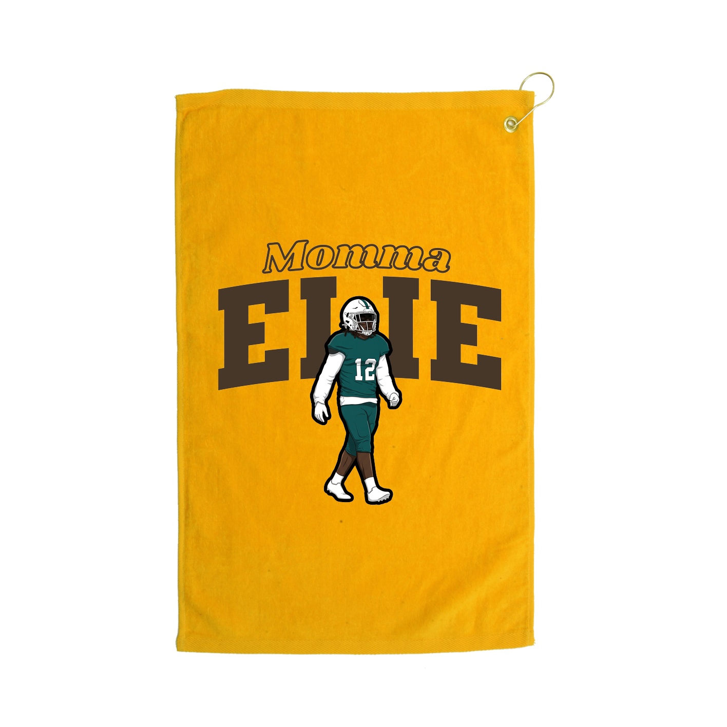 Golf Towel — Mothers Day Block in Gold