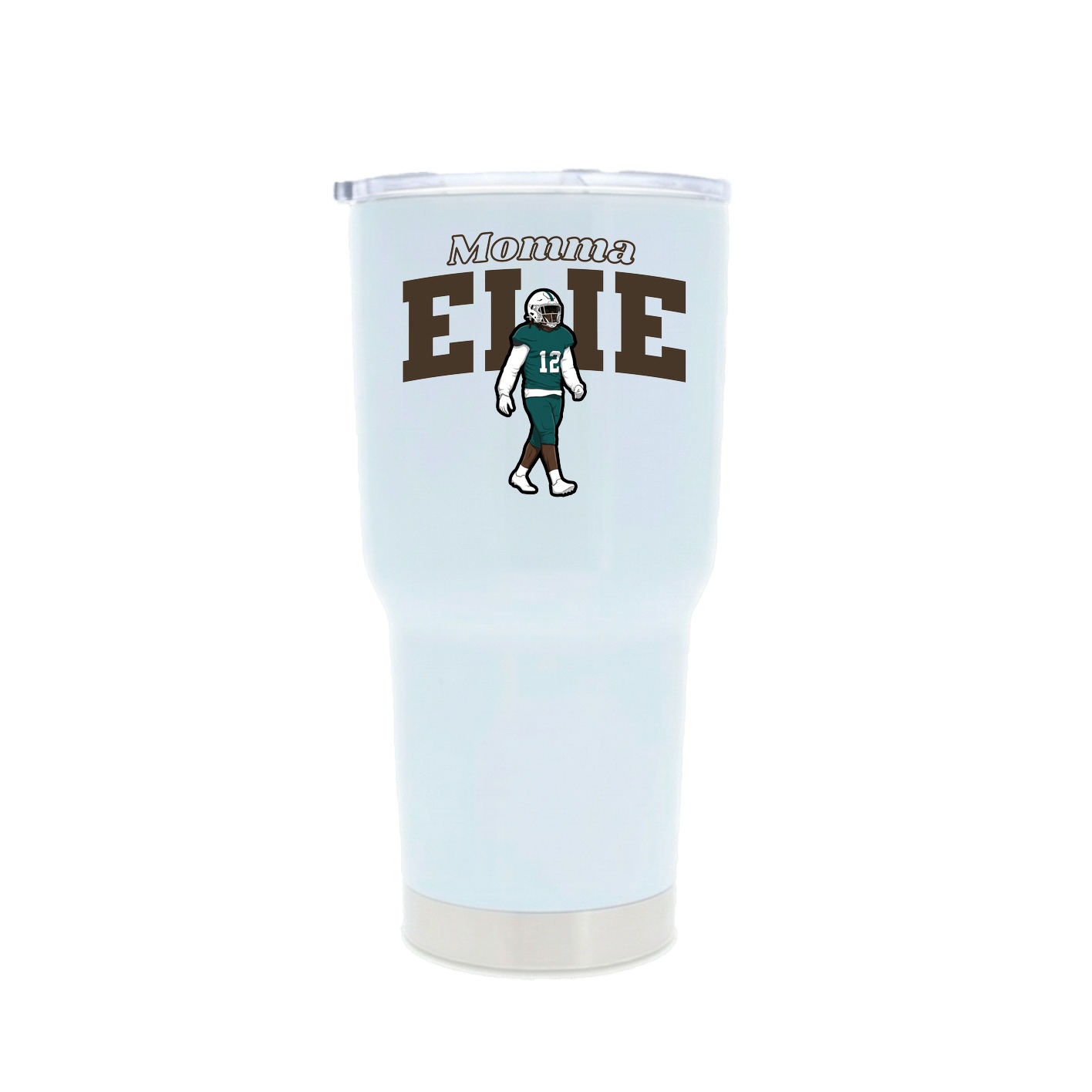 30oz Stainless Steel Tumbler — Mothers Day Block in White