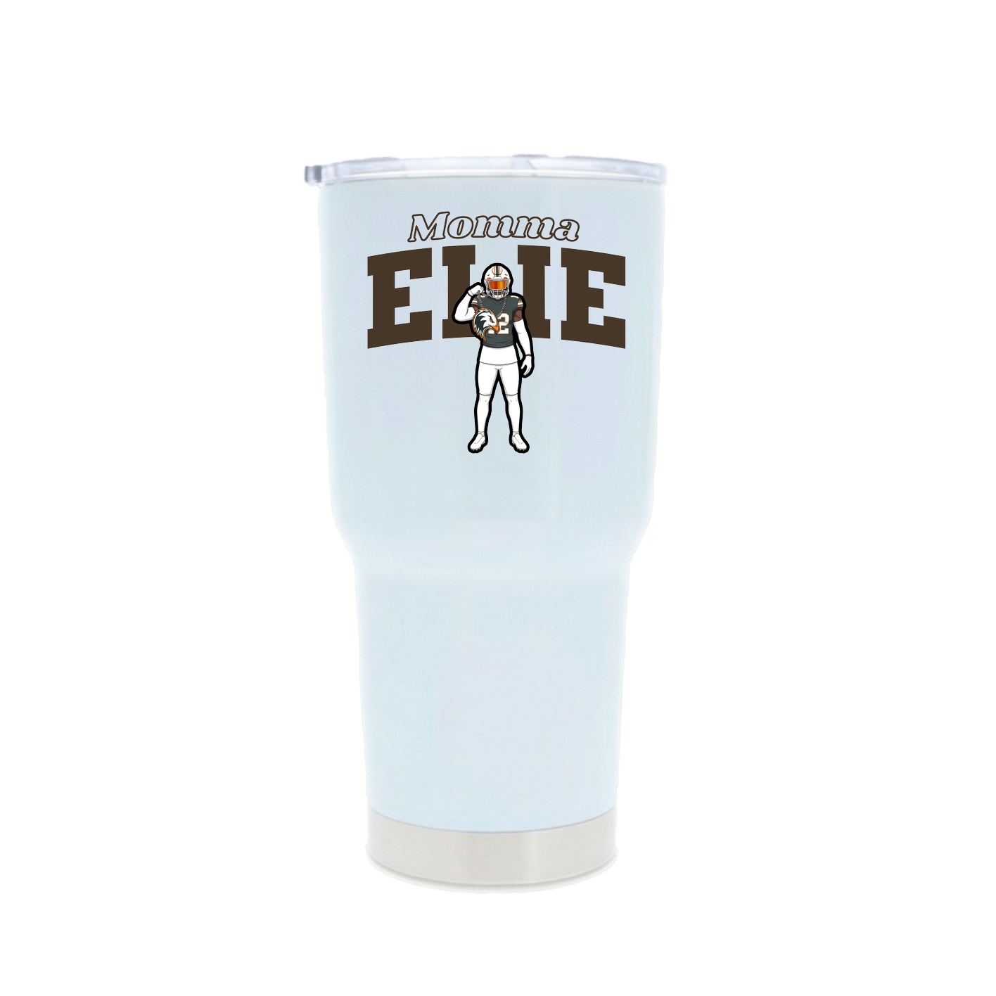 30oz Stainless Steel Tumbler — Mothers Day Block in White