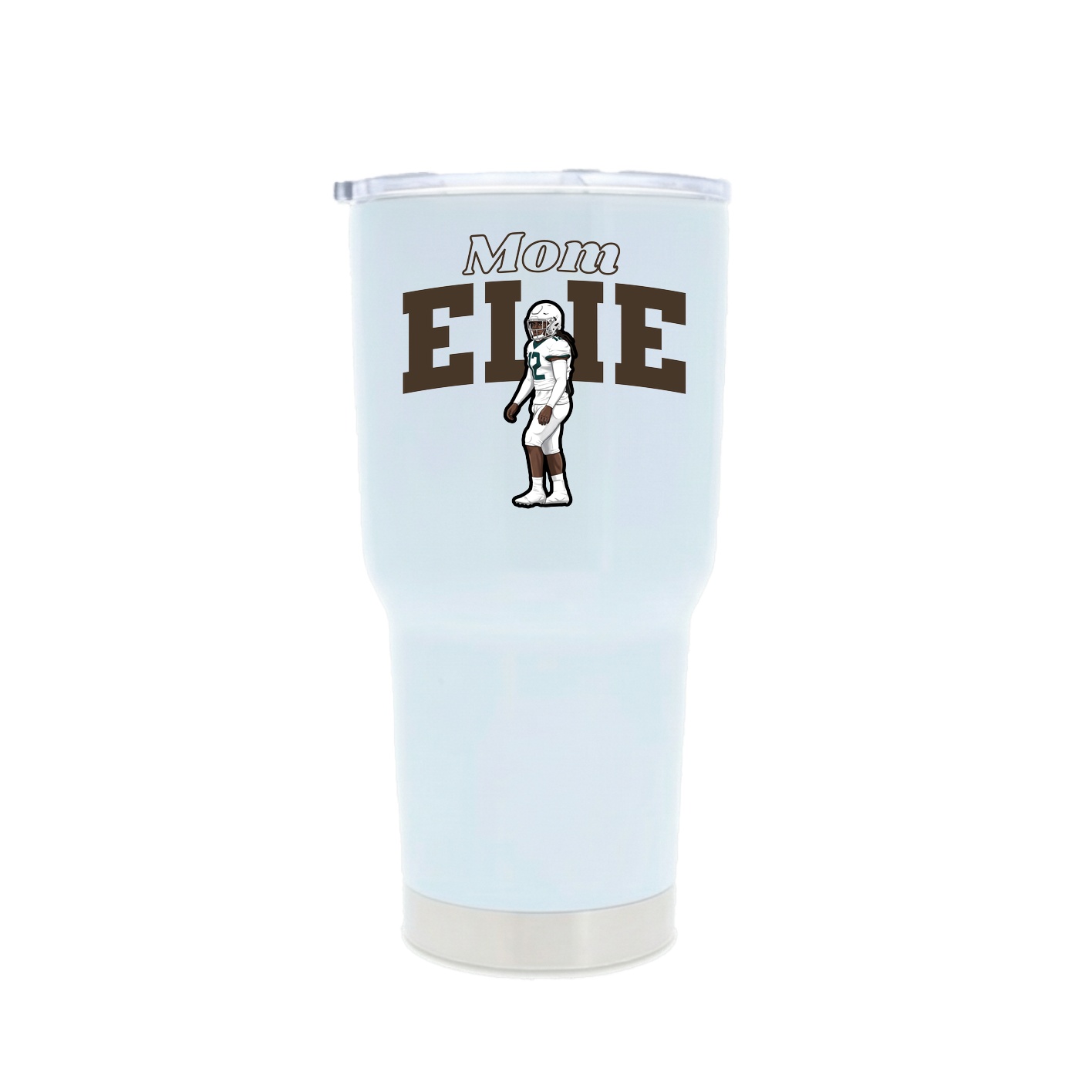 30oz Stainless Steel Tumbler — Mothers Day Block in White