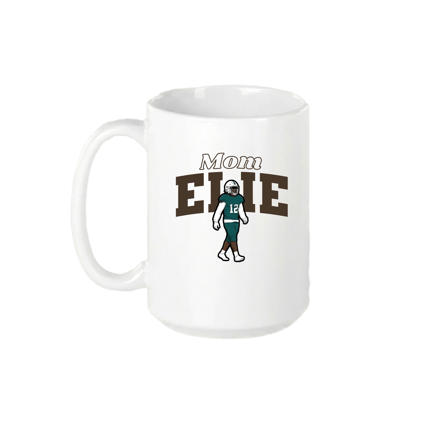 15oz Coffee Mug — Mothers Day Block in White