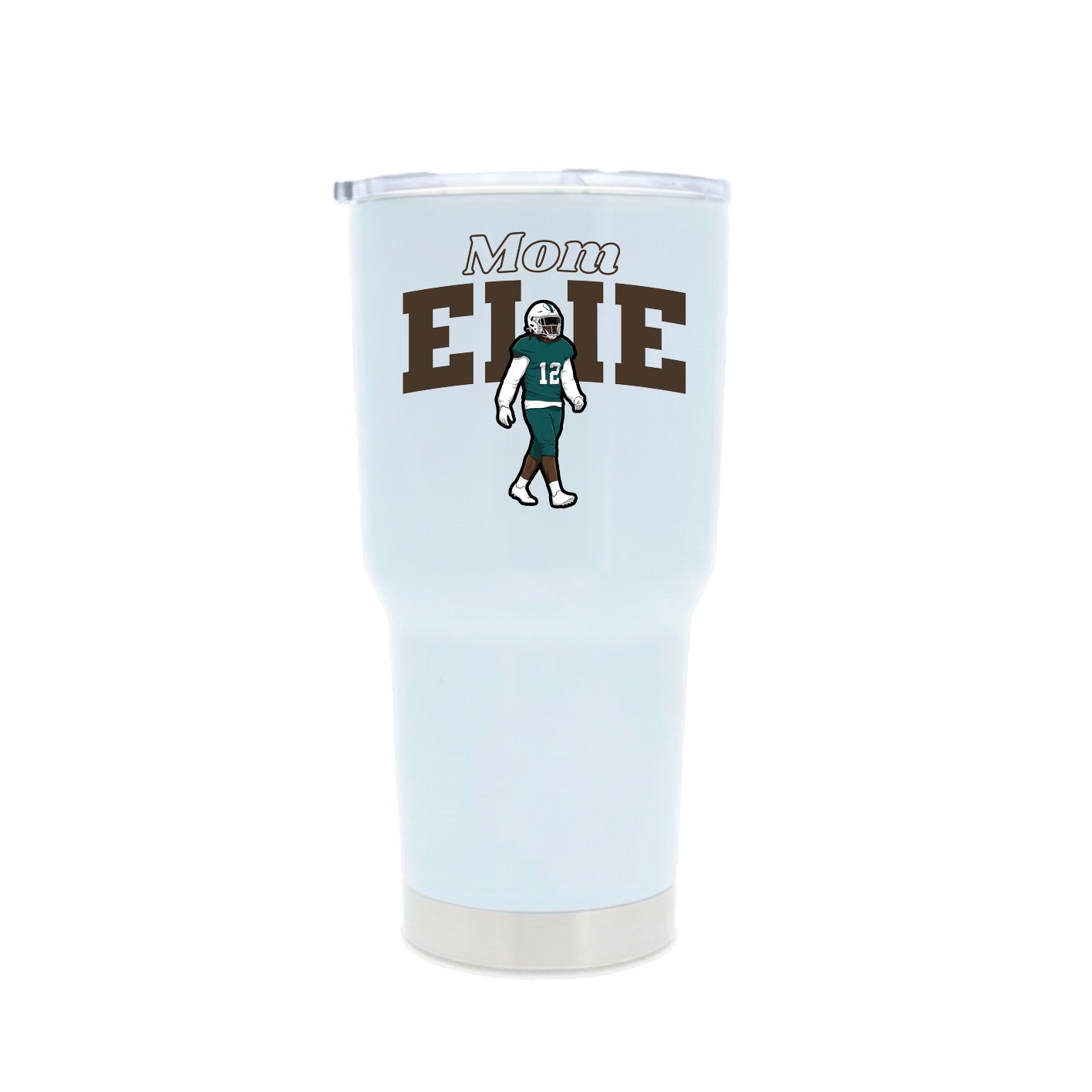 30oz Stainless Steel Tumbler — Mothers Day Block in White