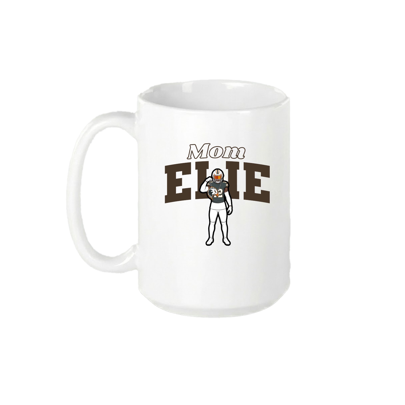15oz Coffee Mug — Mothers Day Block in White