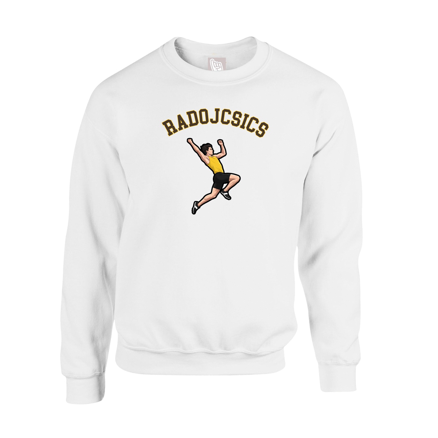 Fleece Crew — Shirsey Arch in White
