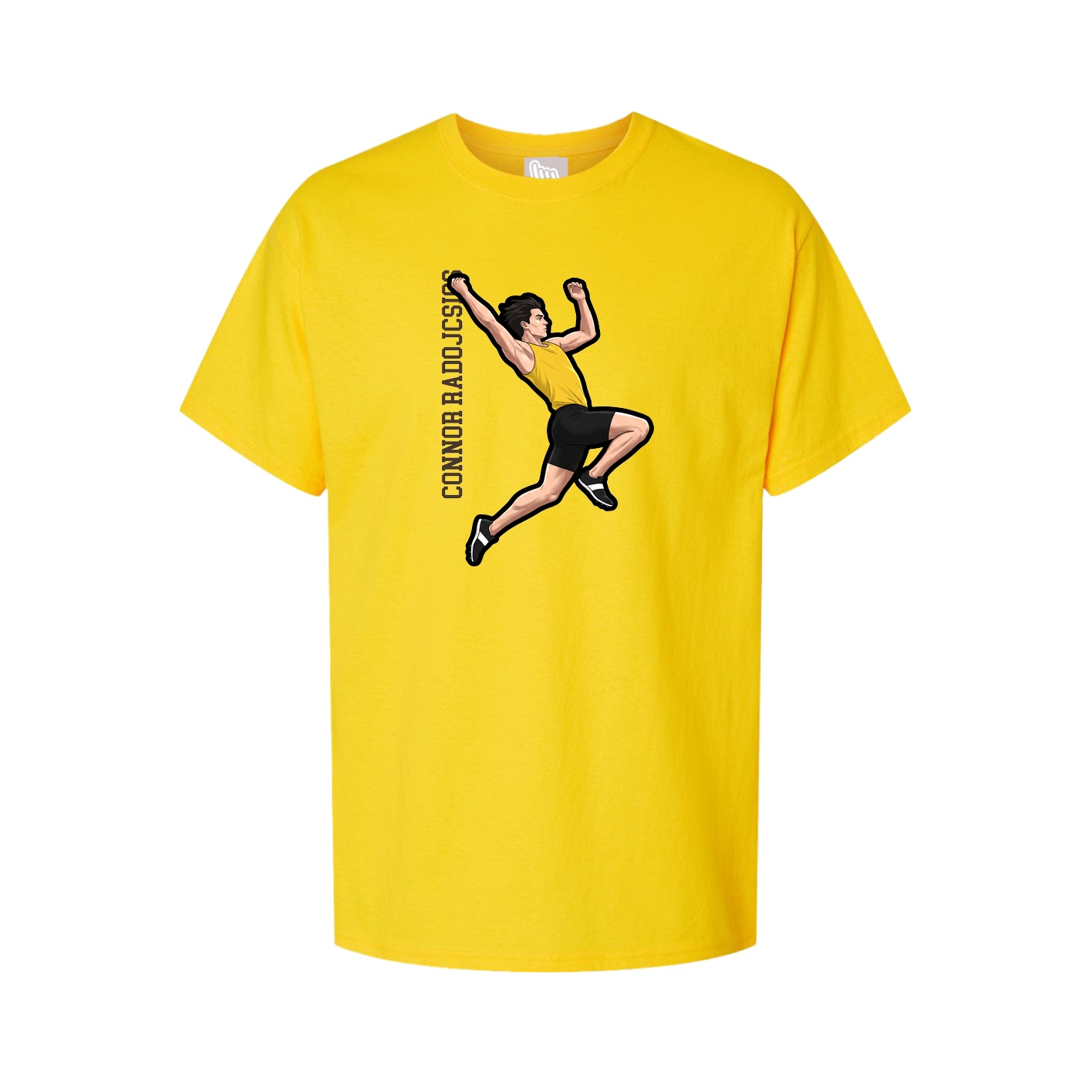 Tee — Name Vertical in Gold