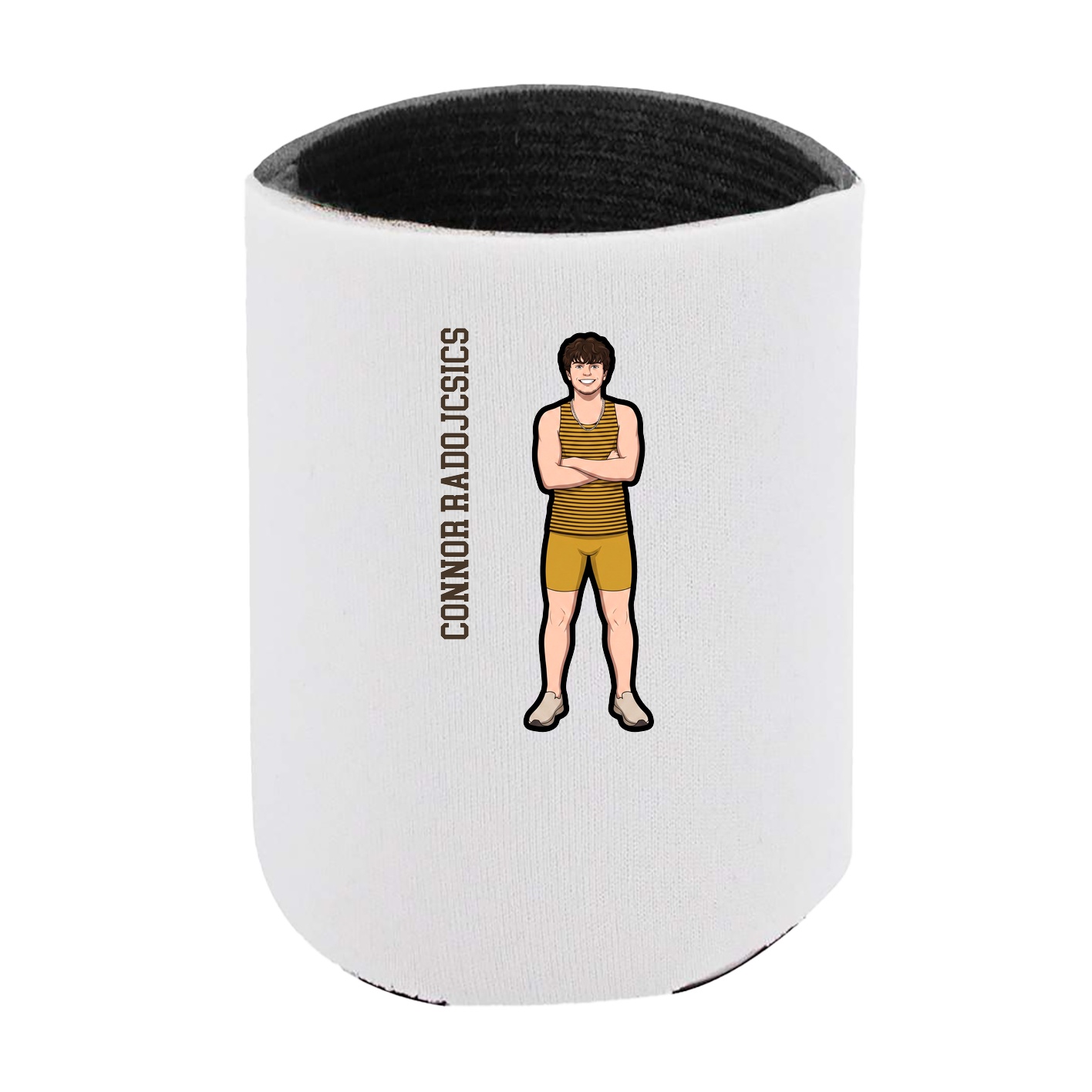 Can Holder — Name Vertical in White