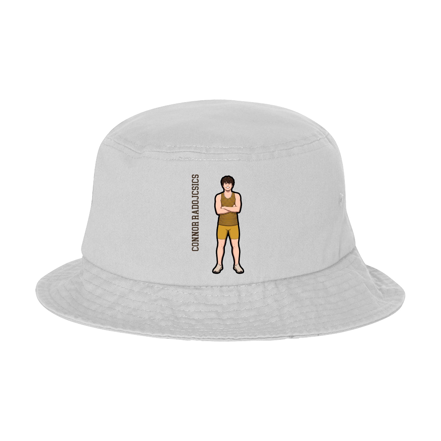 Bucket Cap — Name Vertical in White