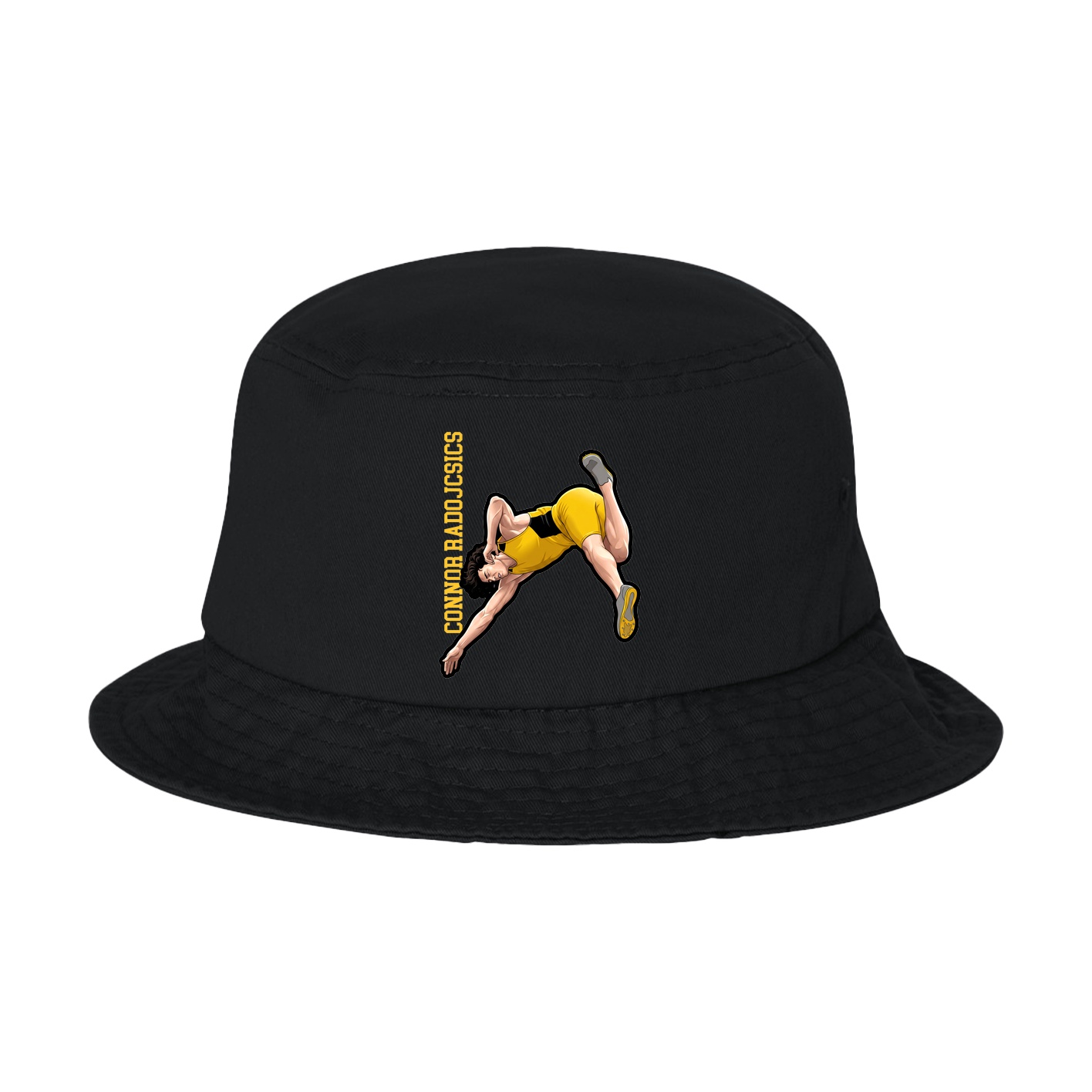 Bucket Cap — Name Vertical in Black