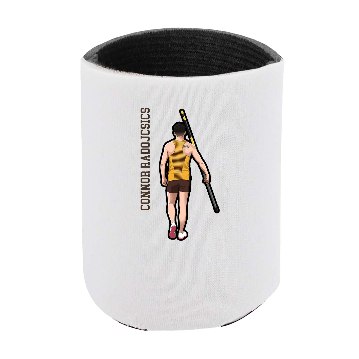 Can Holder — Name Vertical in White