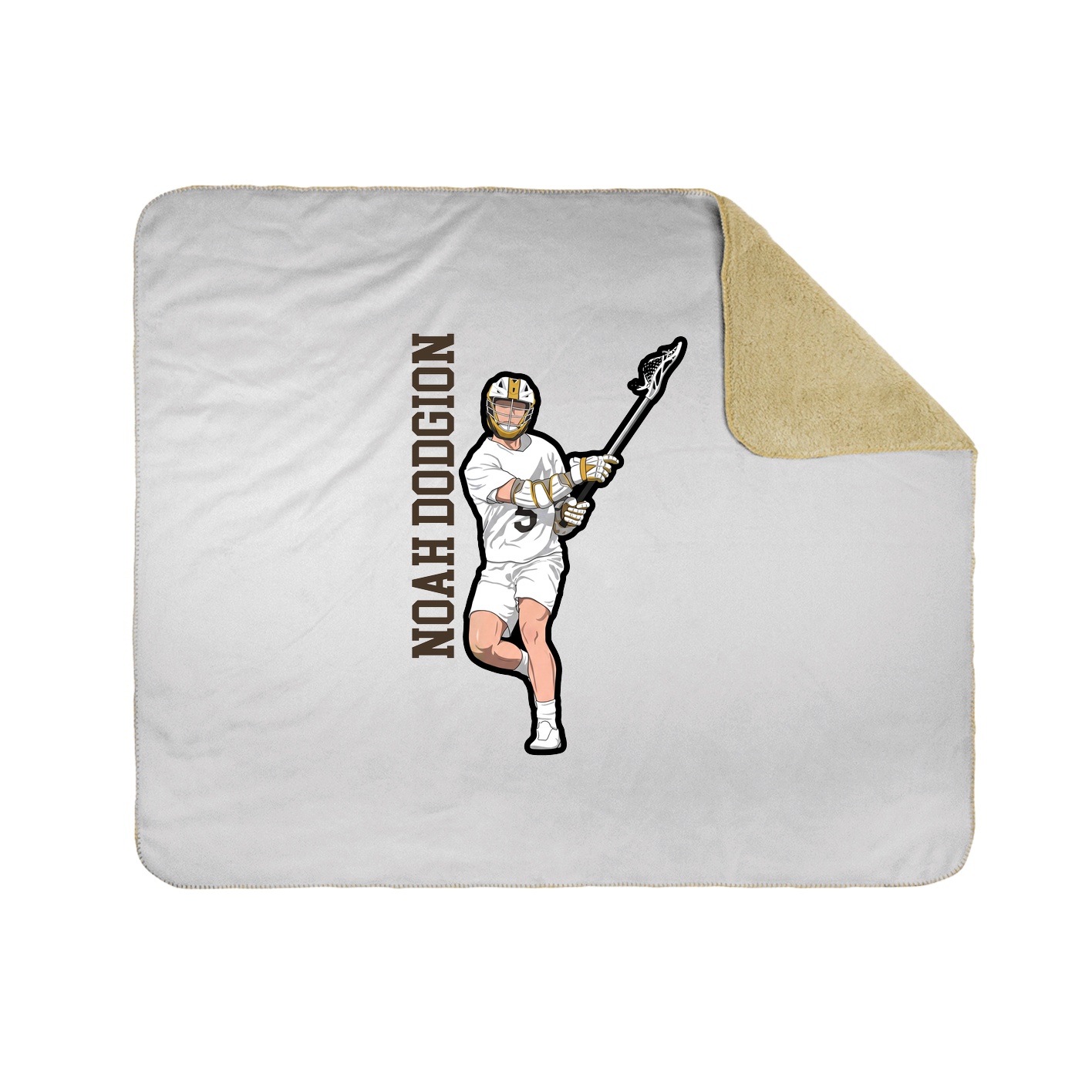 50x60 Sherpa Lined Throw Blanket