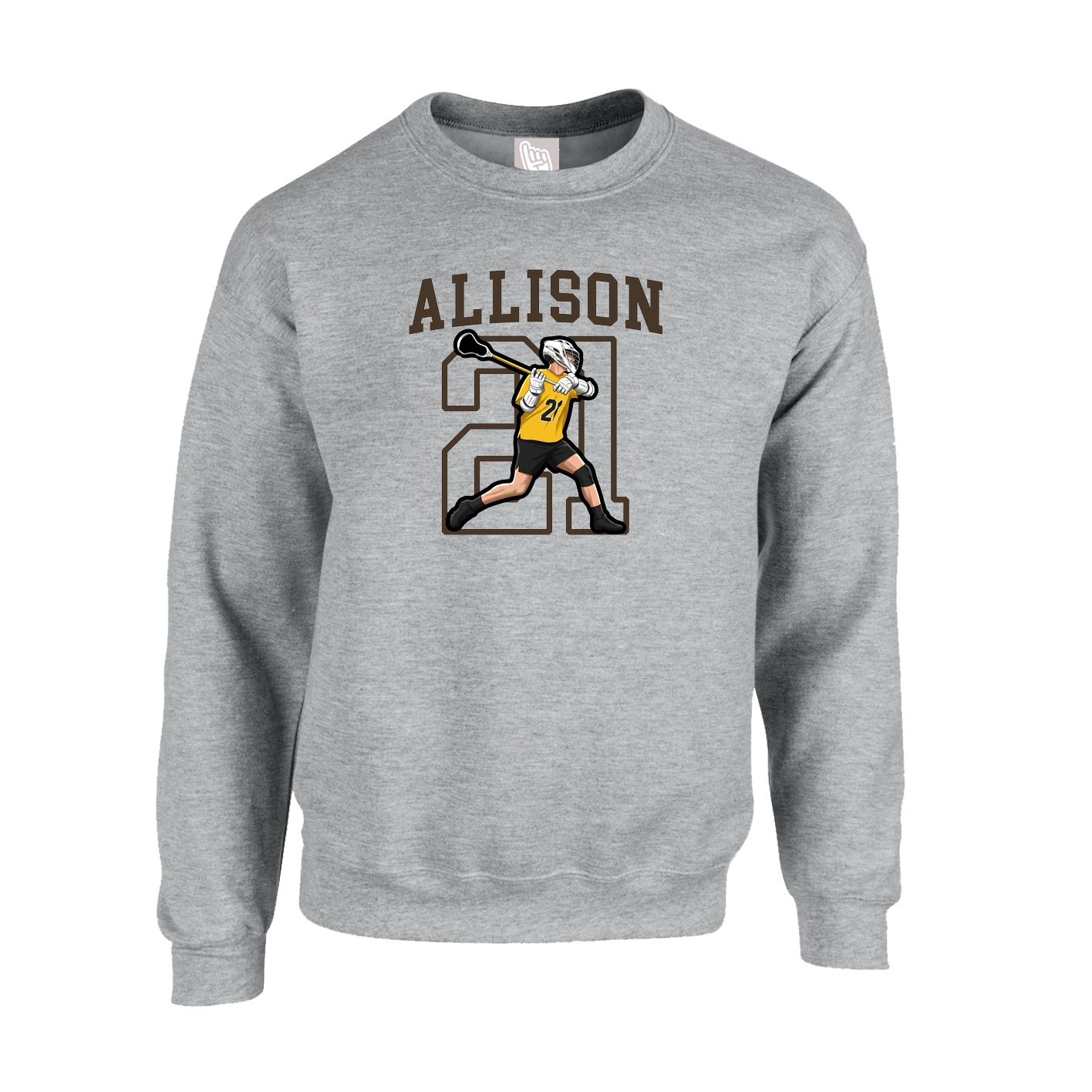 Fleece Crew — Shirsey in Grey