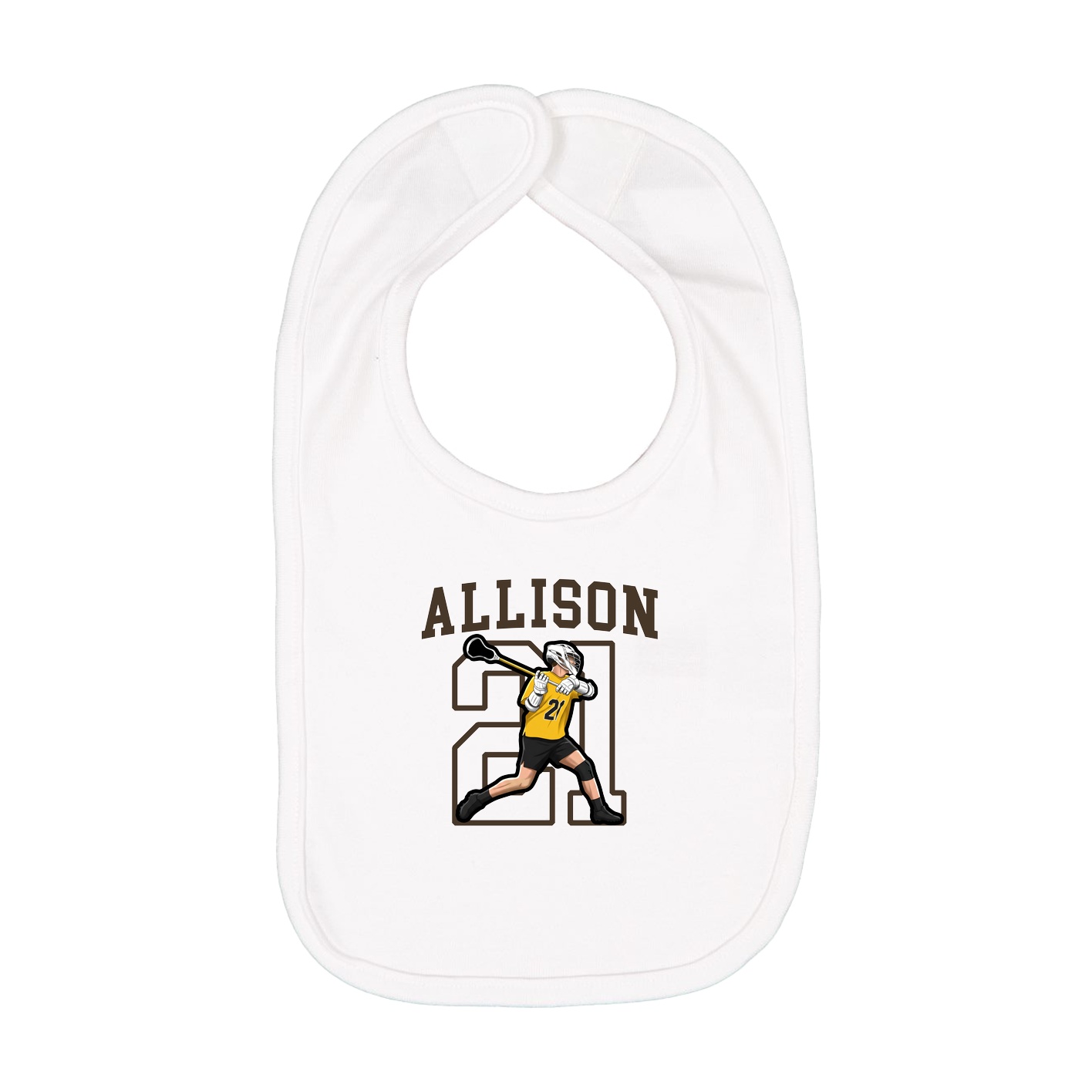 Infant Bib — Shirsey in White