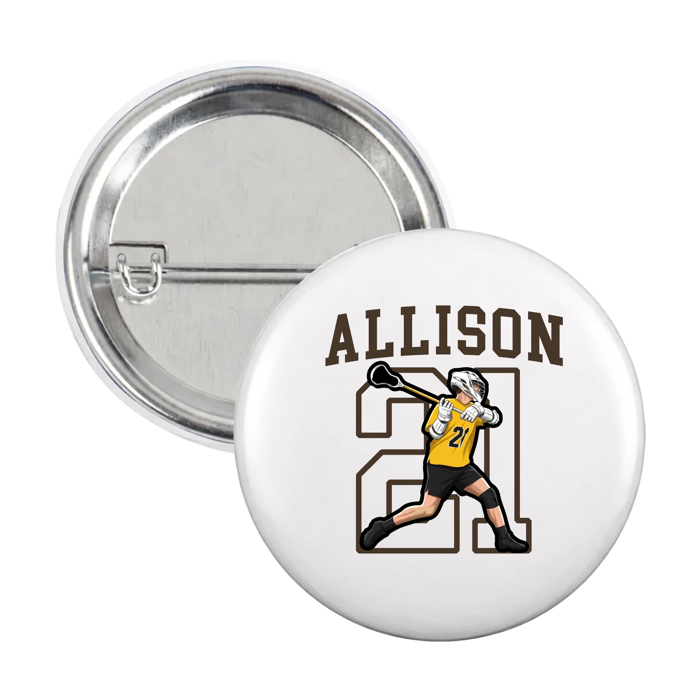 Game Day Button — Shirsey in White