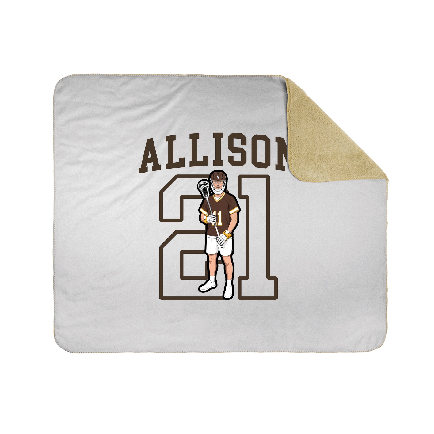 Throw Blanket — Shirsey in White