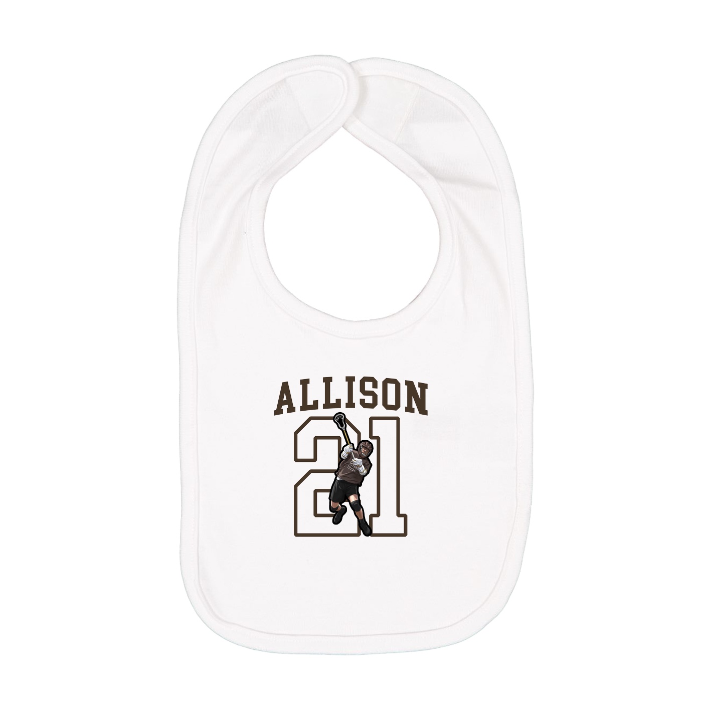 Infant Bib — Shirsey in White