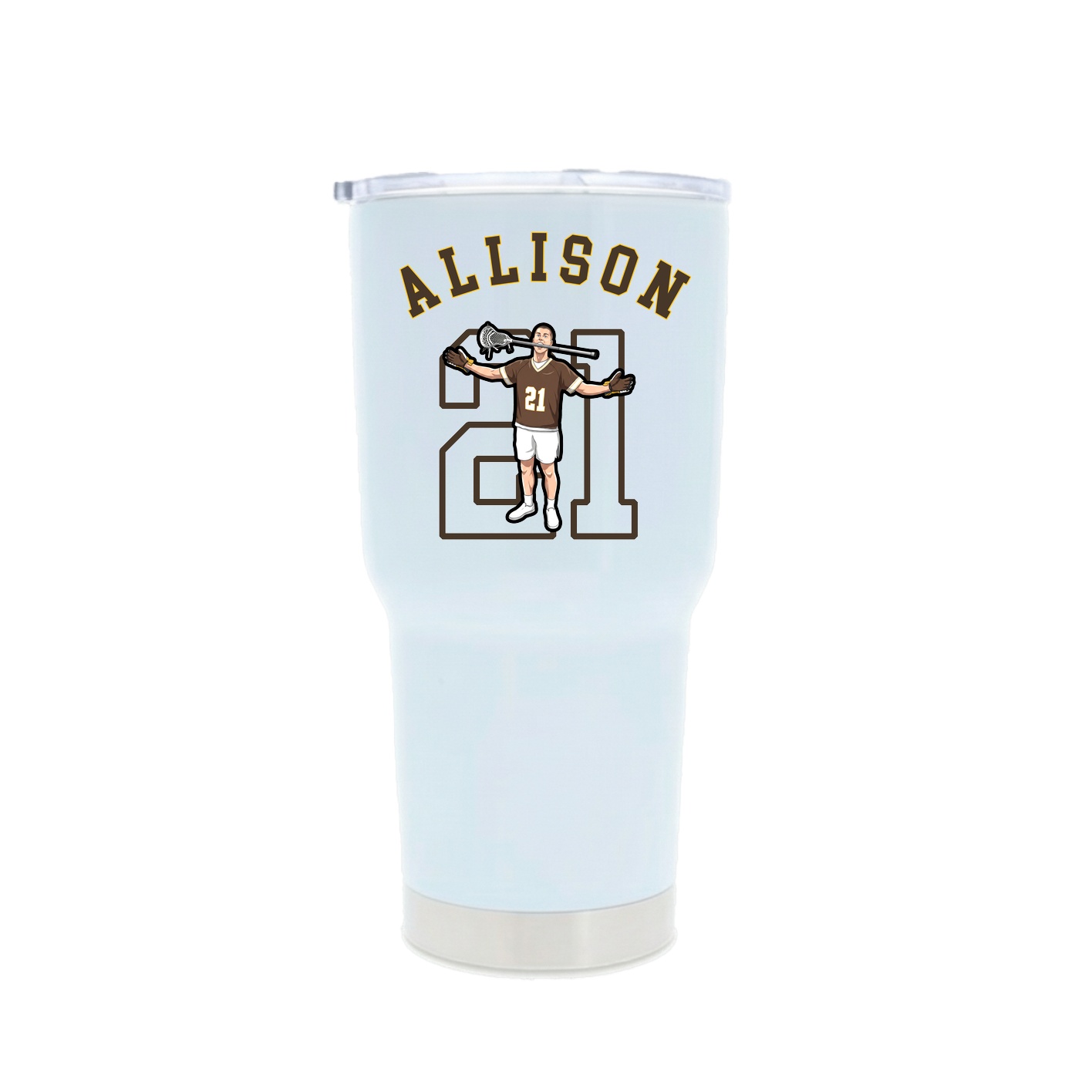 30oz Stainless Steel Tumbler — Shirsey Arch in White
