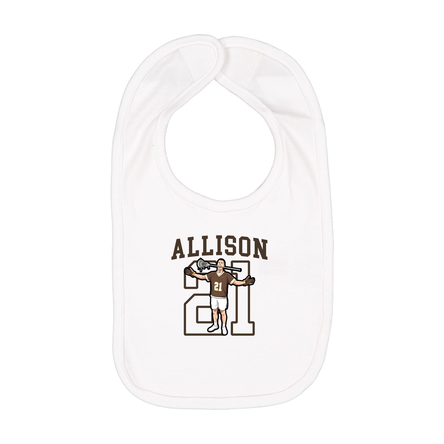 Infant Bib — Shirsey in White