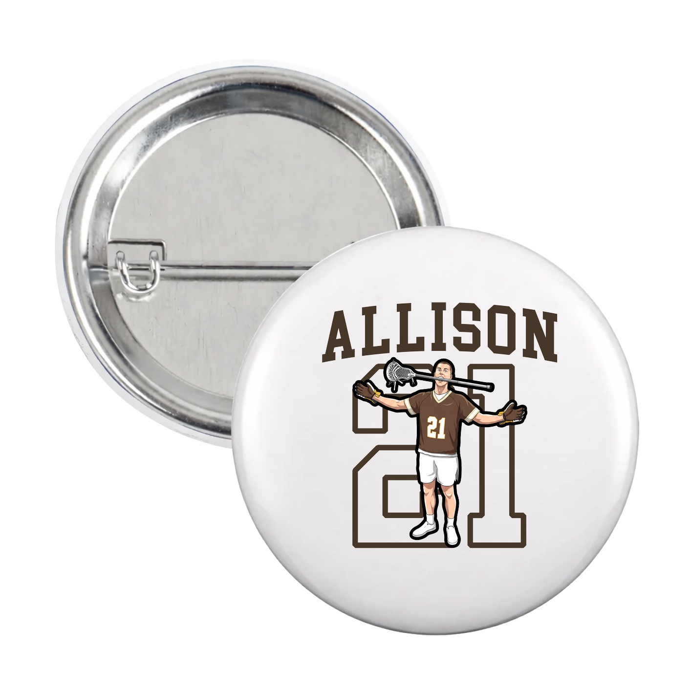 Game Day Button — Shirsey in White
