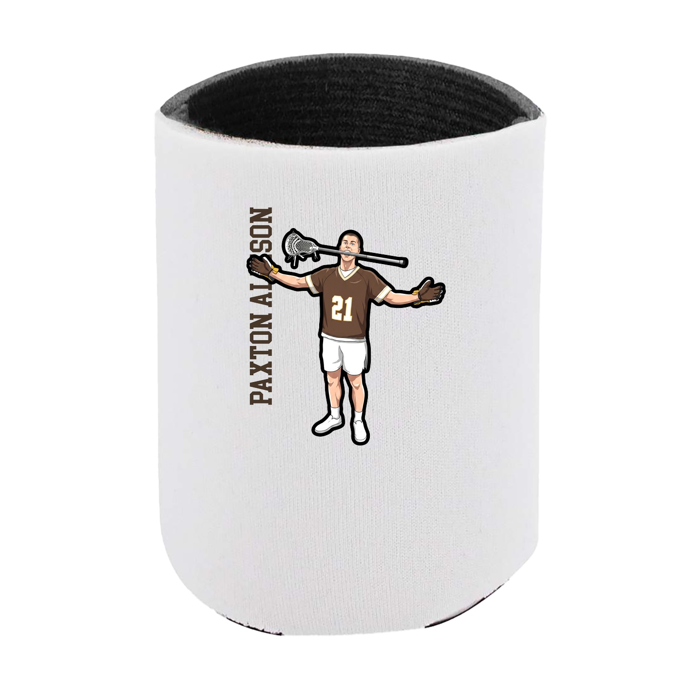 Can Holder — Name Vertical in White