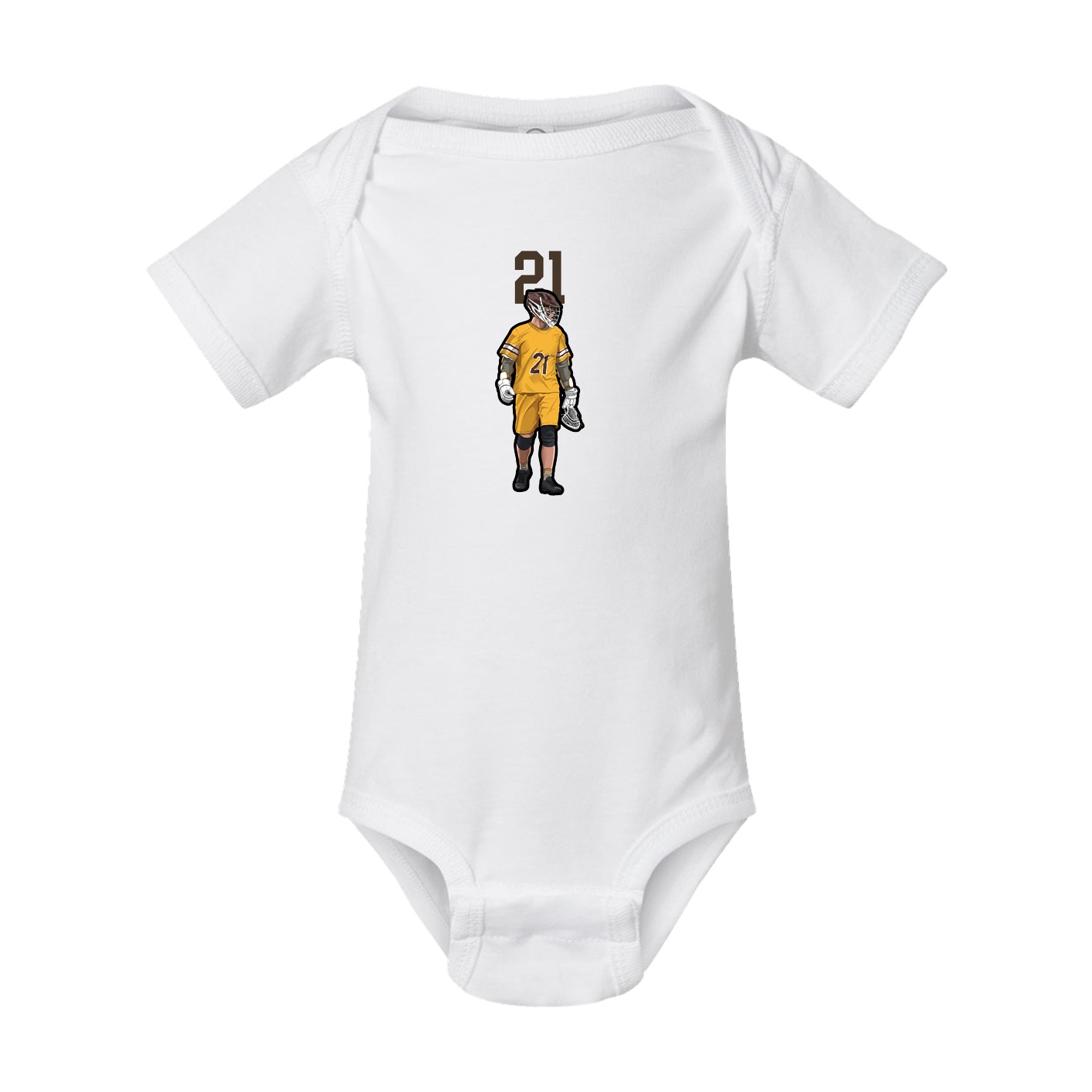 Baby Onesie — Number Top in White