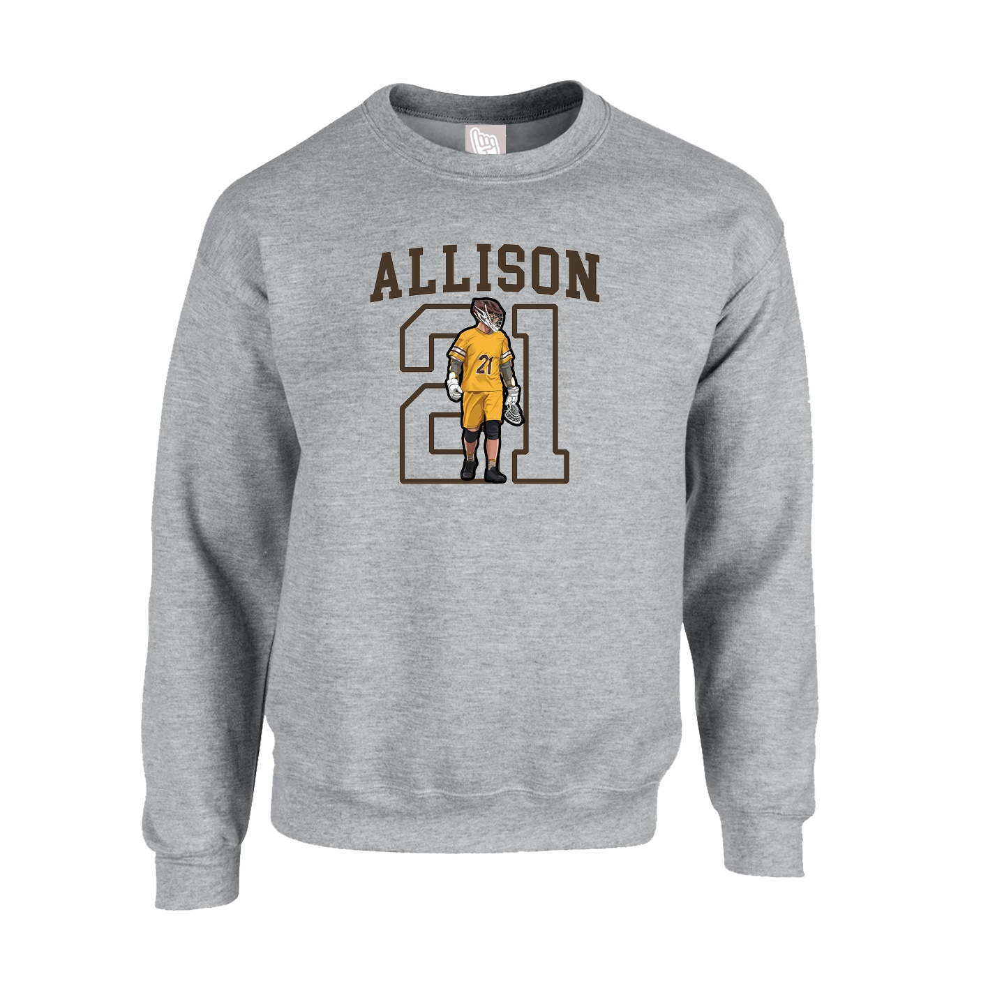 Fleece Crew — Shirsey in Grey