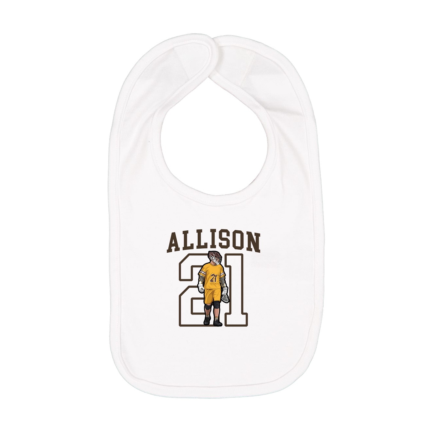 Infant Bib — Shirsey in White