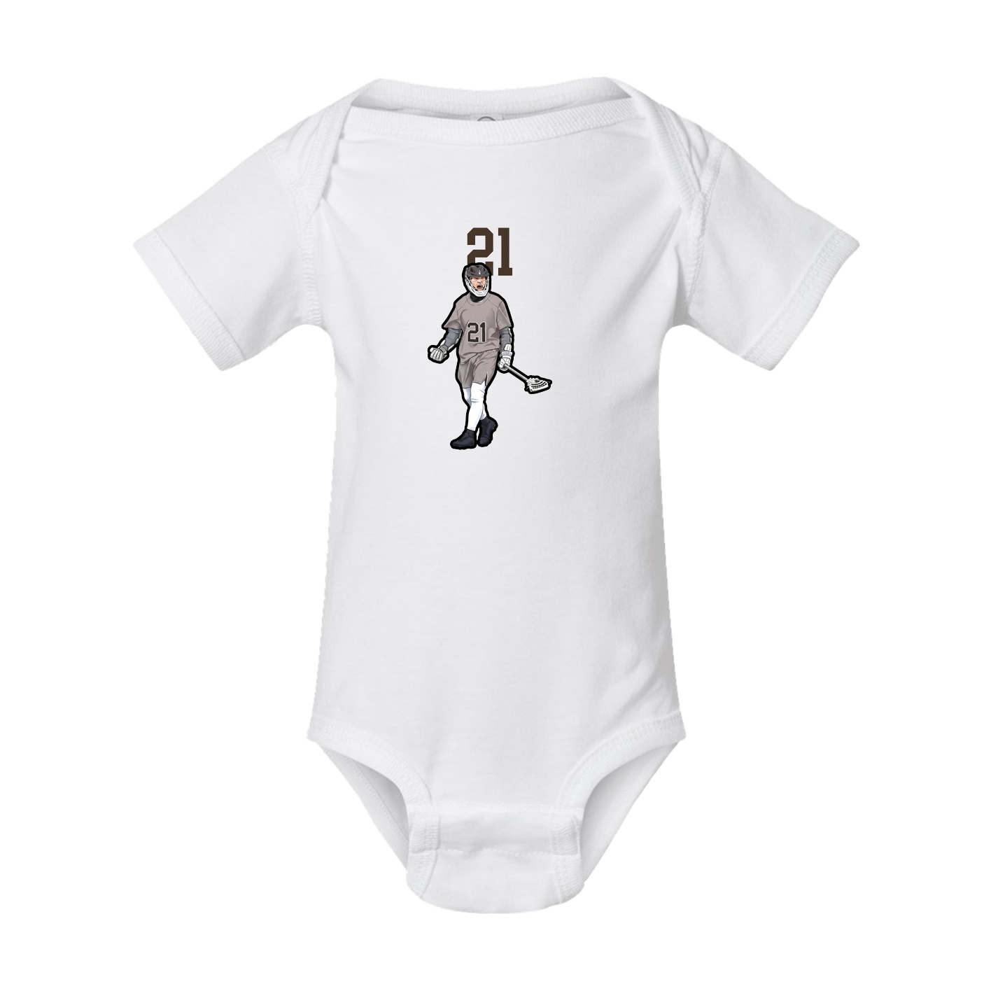 Baby Onesie — Number Top in White