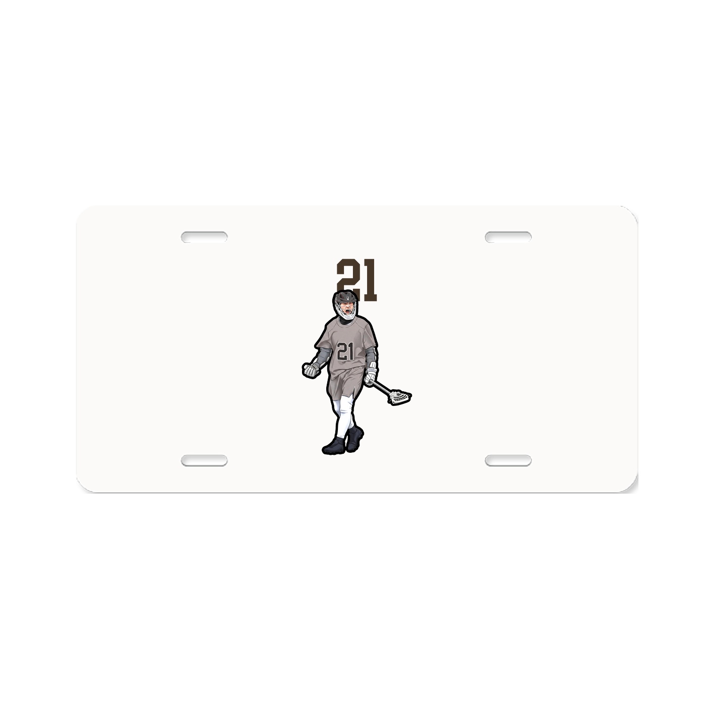 License Plate — Number Top in Classic