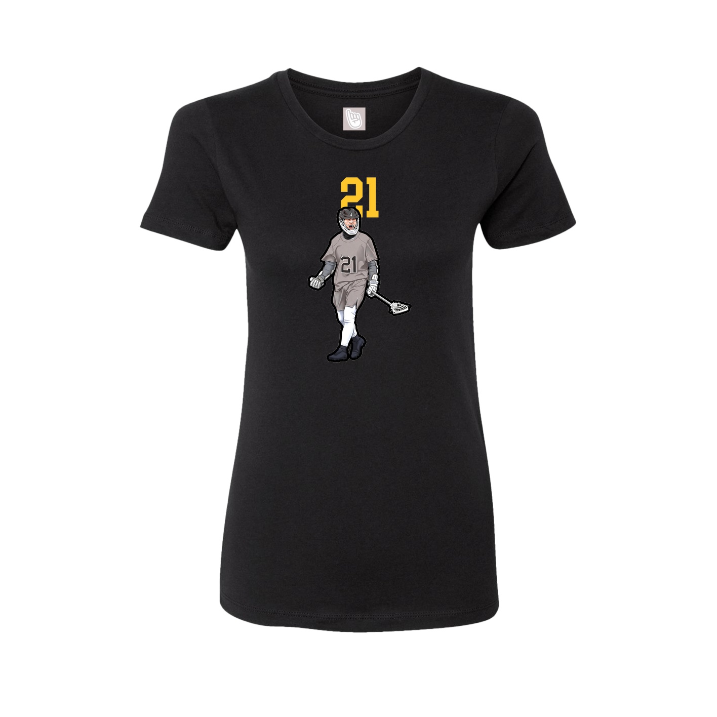 Womens Tee — Number Top in Black