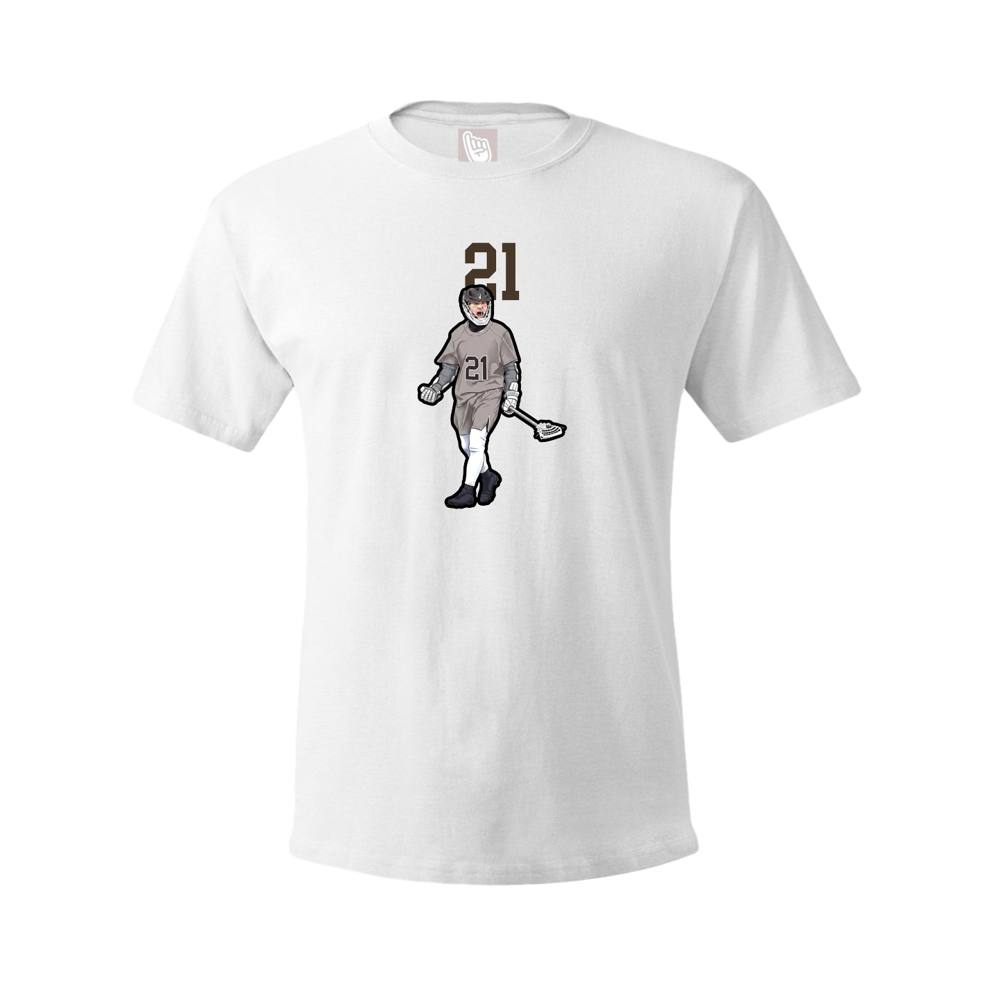 Youth Tee — Number Top in White