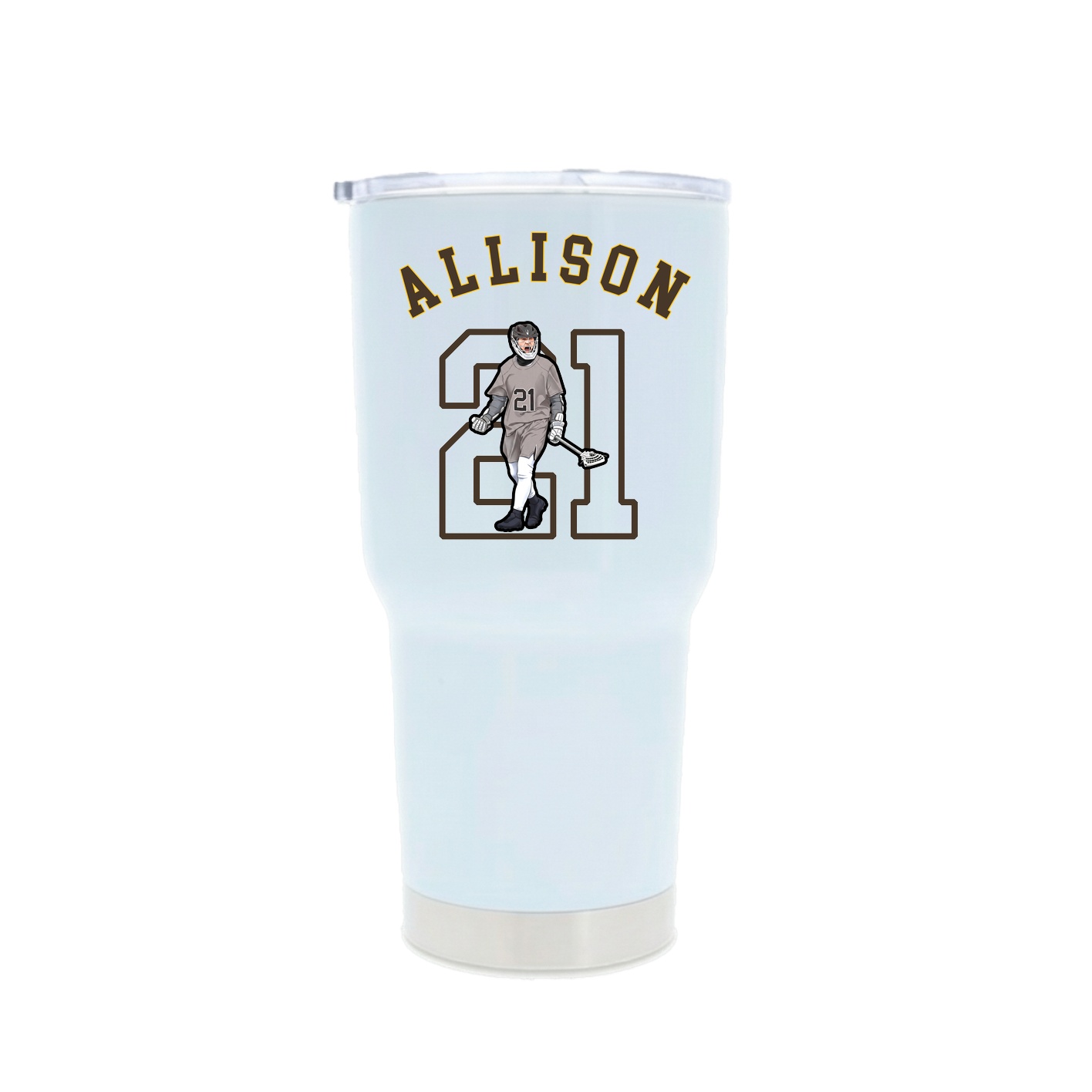 30oz Stainless Steel Tumbler — Shirsey Arch in White