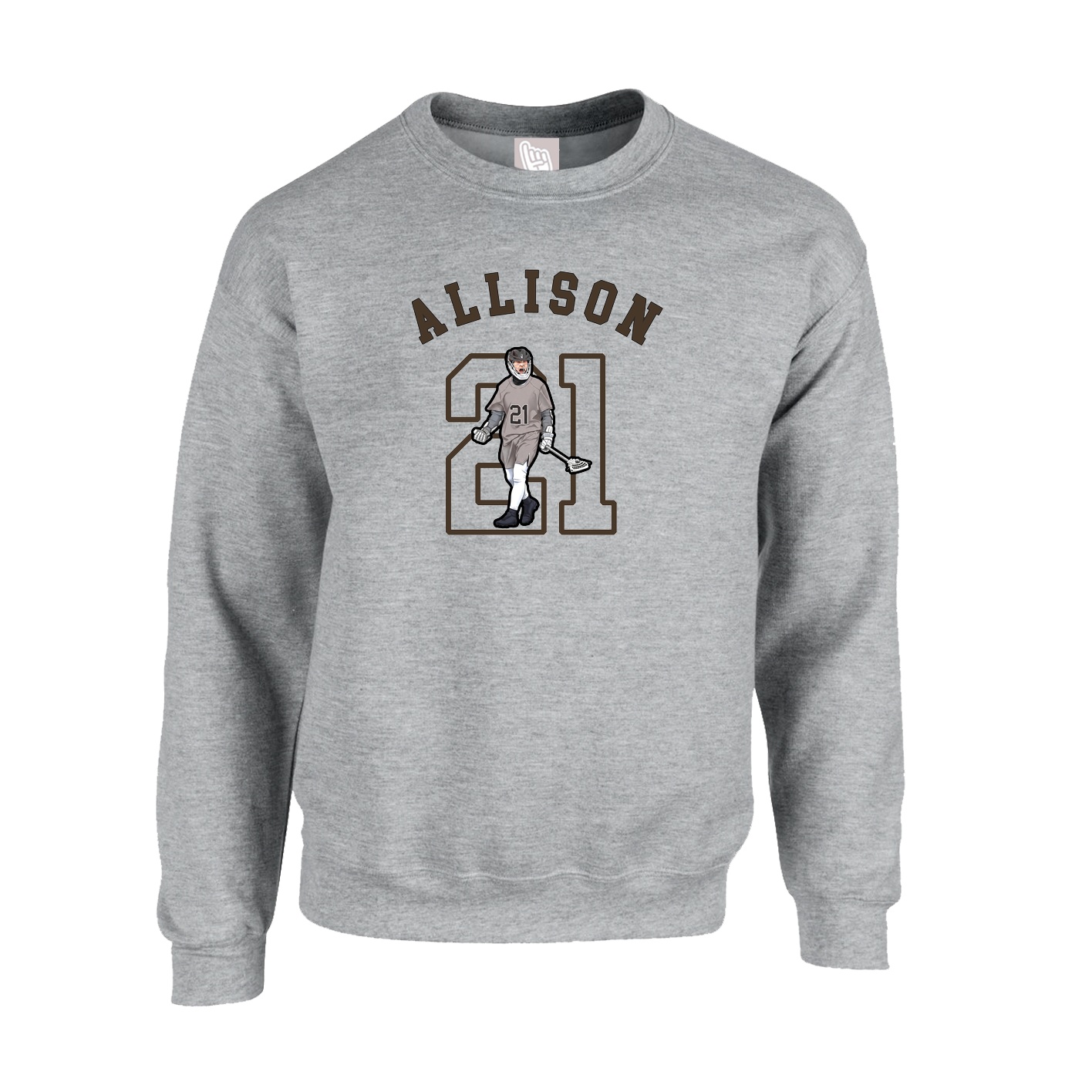 Fleece Crew — Shirsey Arch in Grey