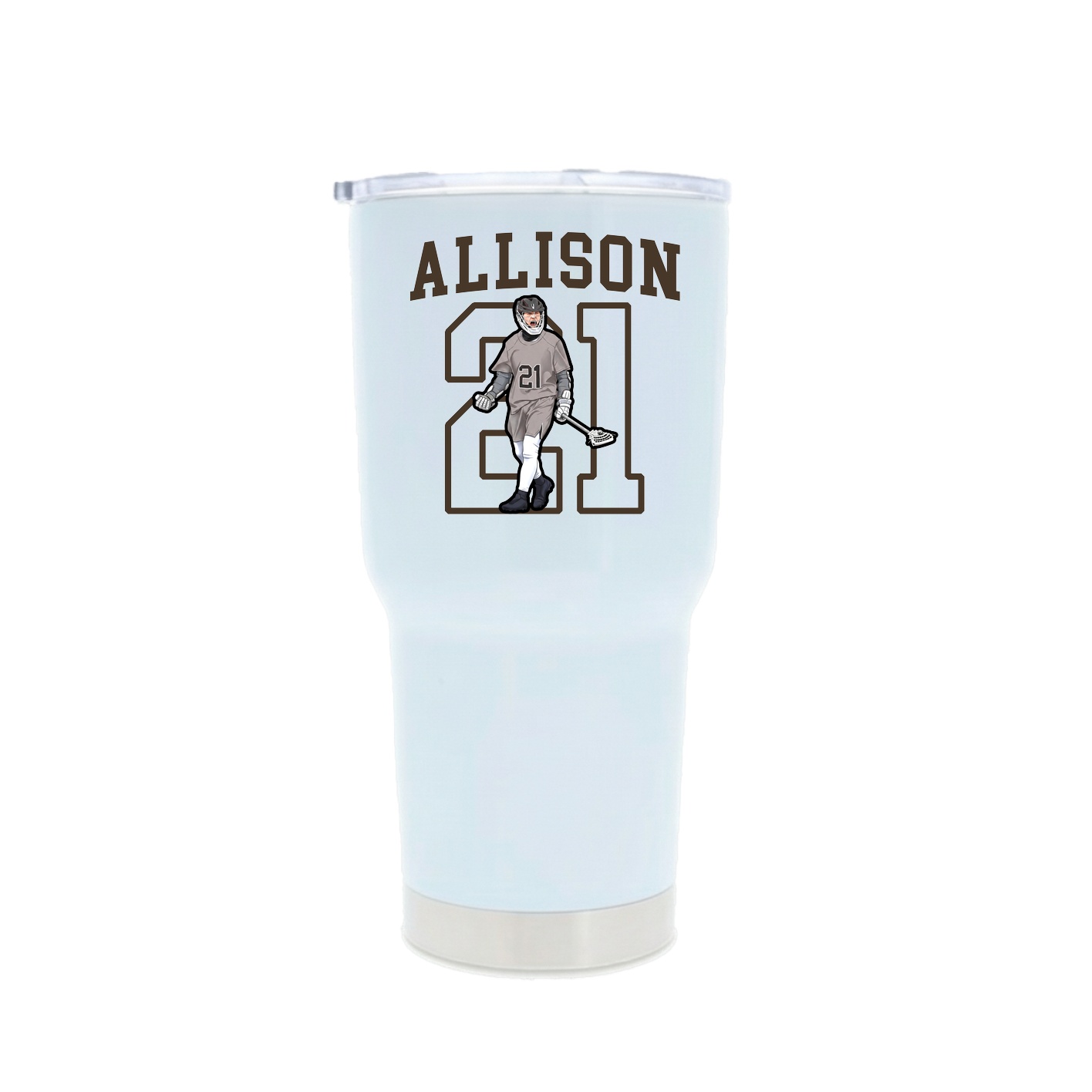 30oz Stainless Steel Tumbler — Shirsey in White