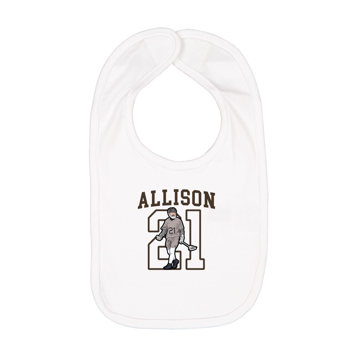 Infant Bib — Shirsey in White
