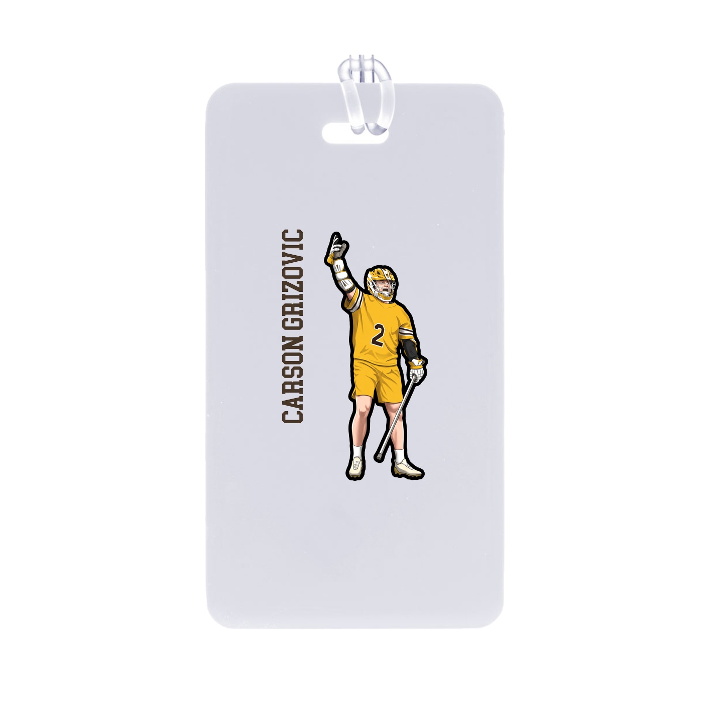 Bag Tag — Name Vertical in Classic